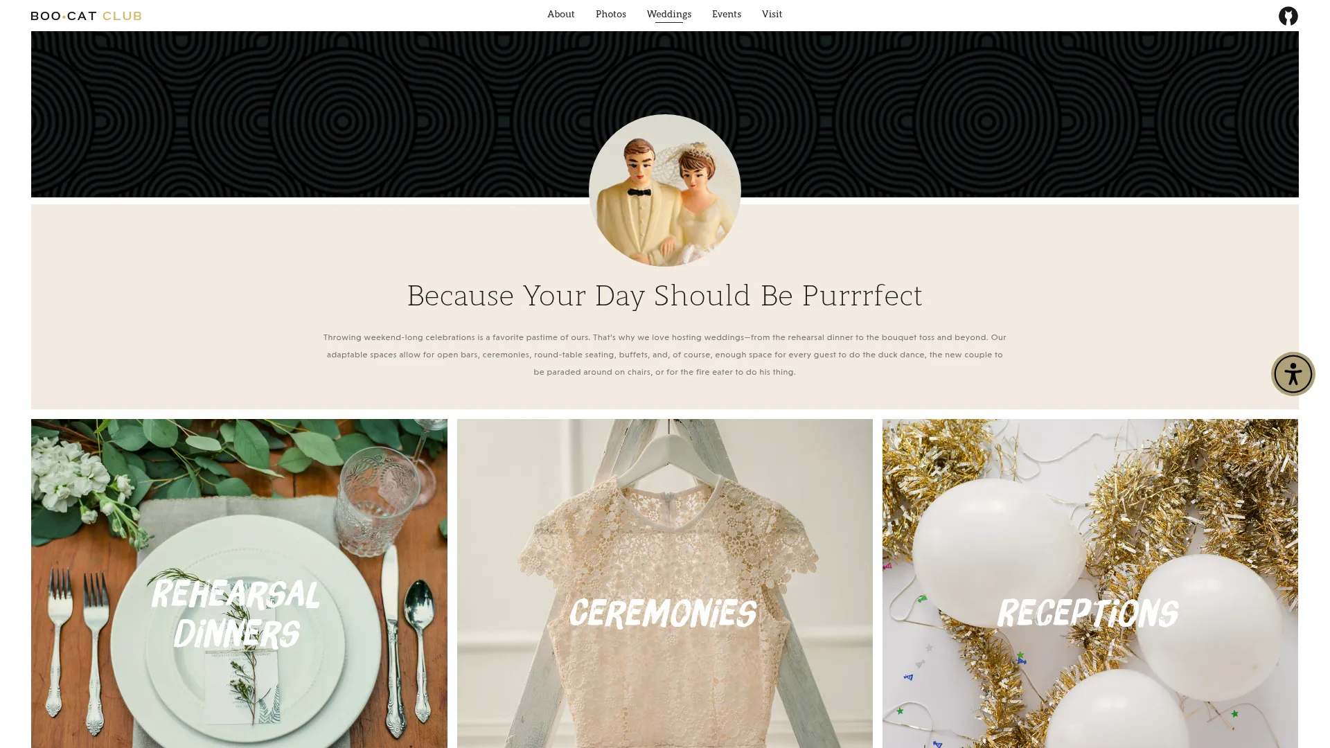 Boo Cat Club vintage interior with ornate decor