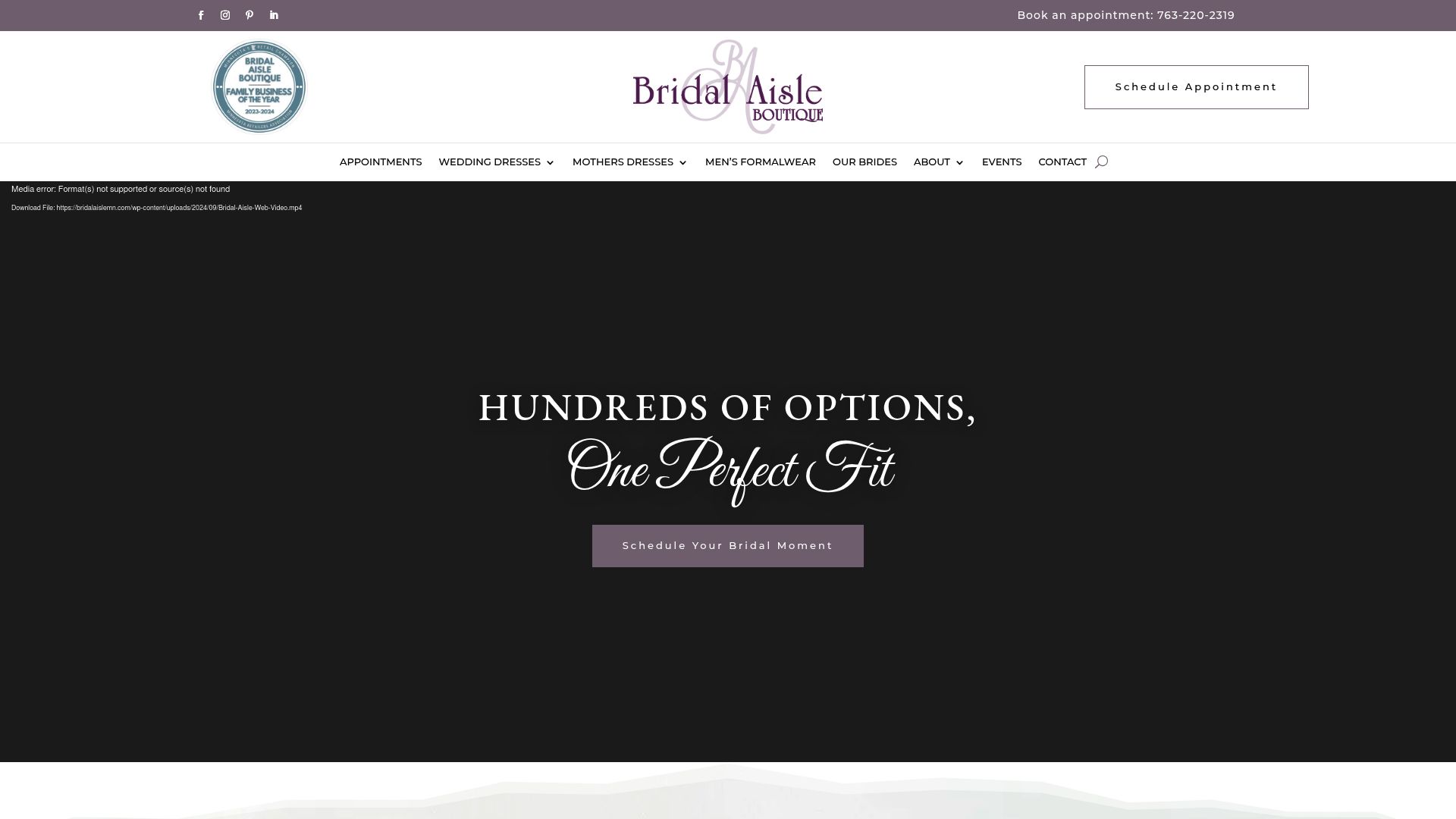 Bridal Aisle MN storefront