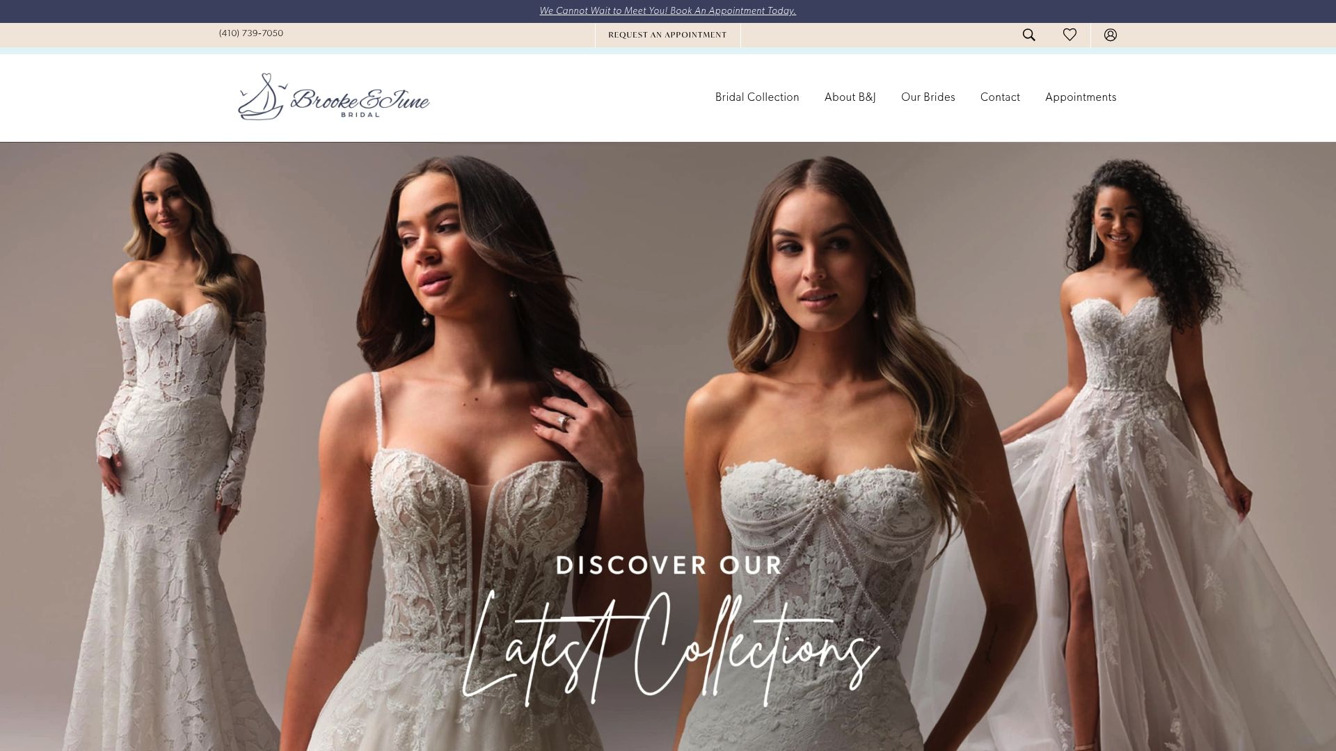 Brooke and June Bridal website