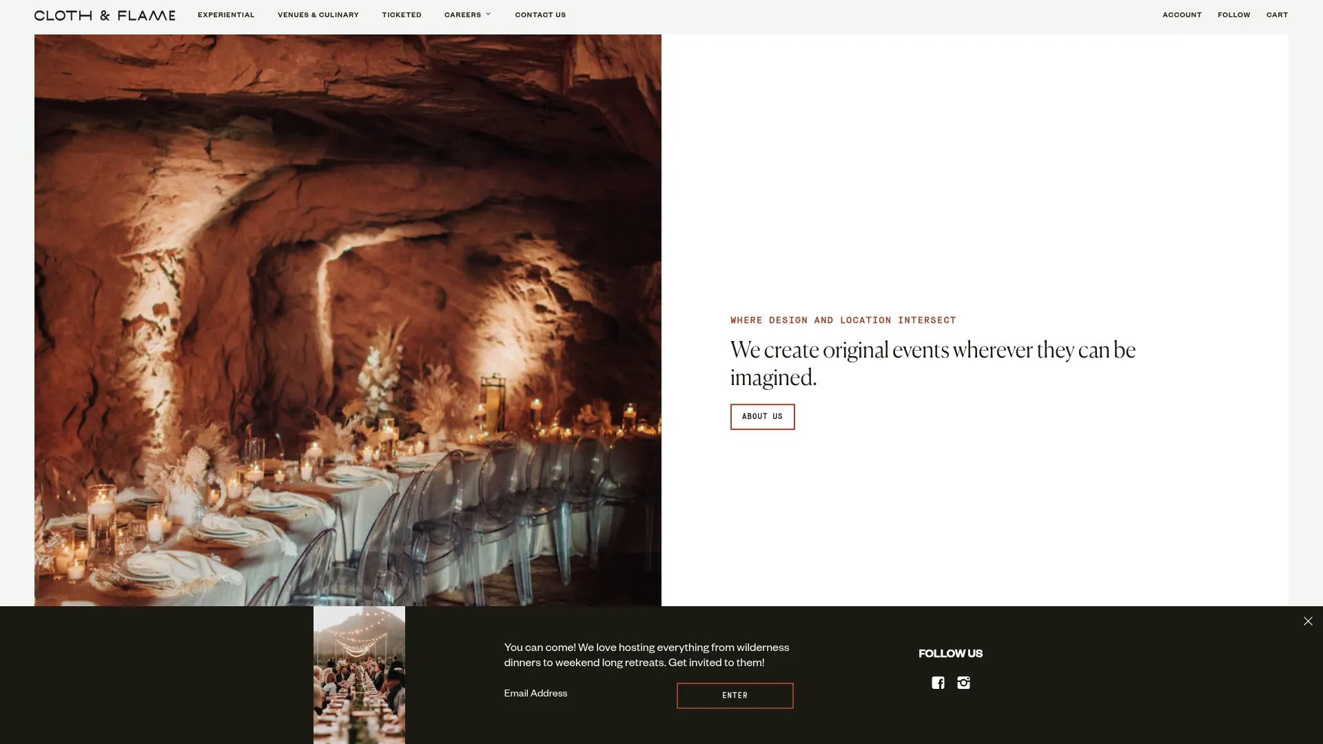 Cloth & Flame adventure wedding in unique desert location