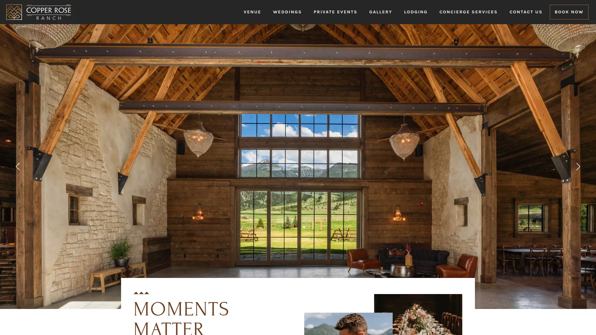 Copper Rose Ranch historic barn wedding venue