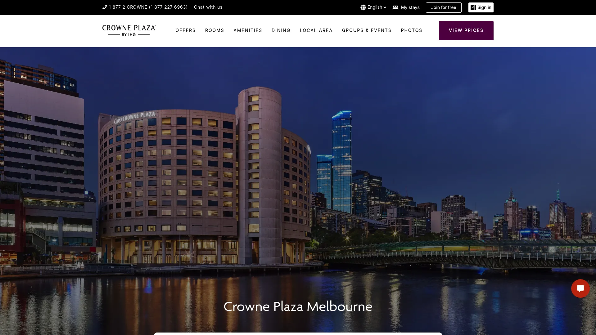 Crowne Plaza Melbourne oceanfront wedding venue