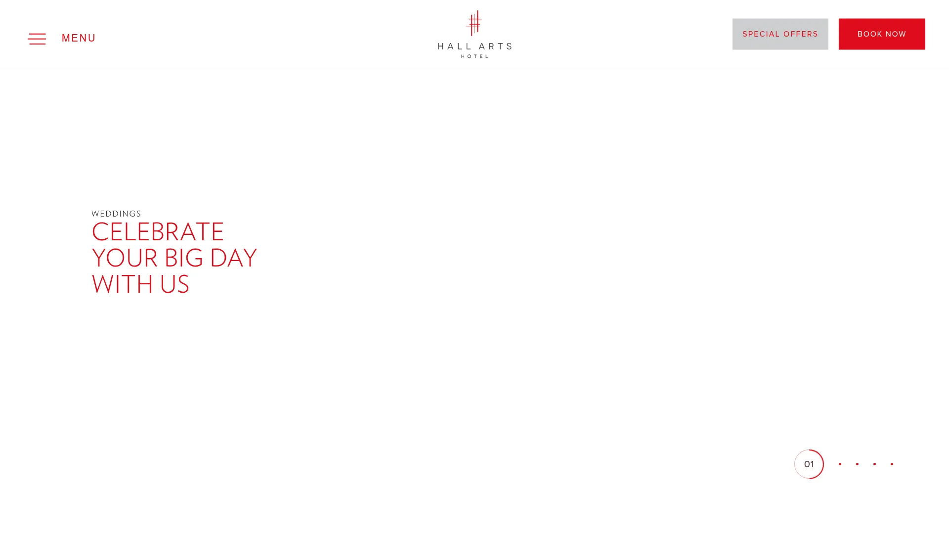 HALL Arts Hotel contemporary luxury wedding venue in Dallas Arts District