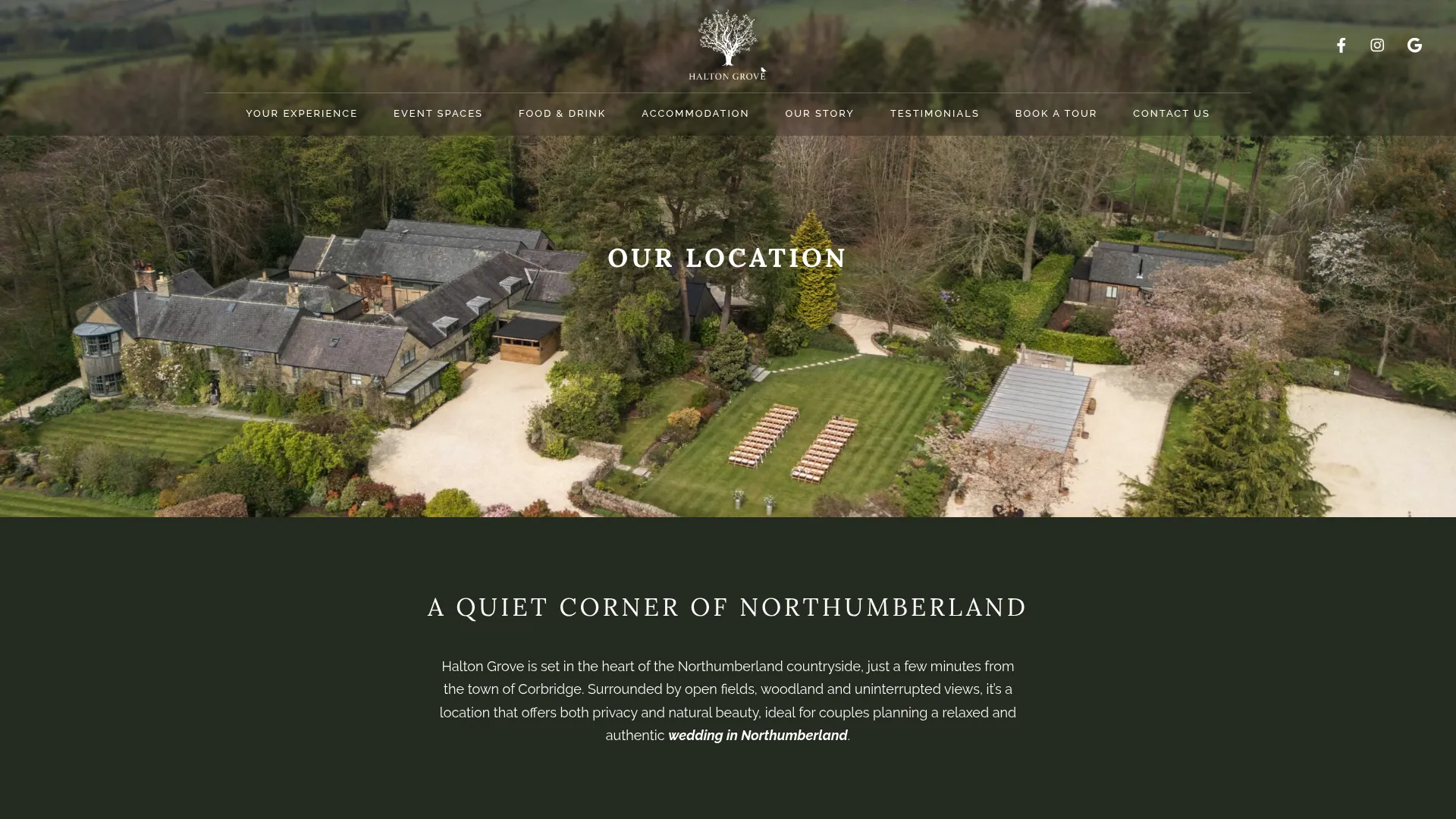 Halton Grove countryside estate location