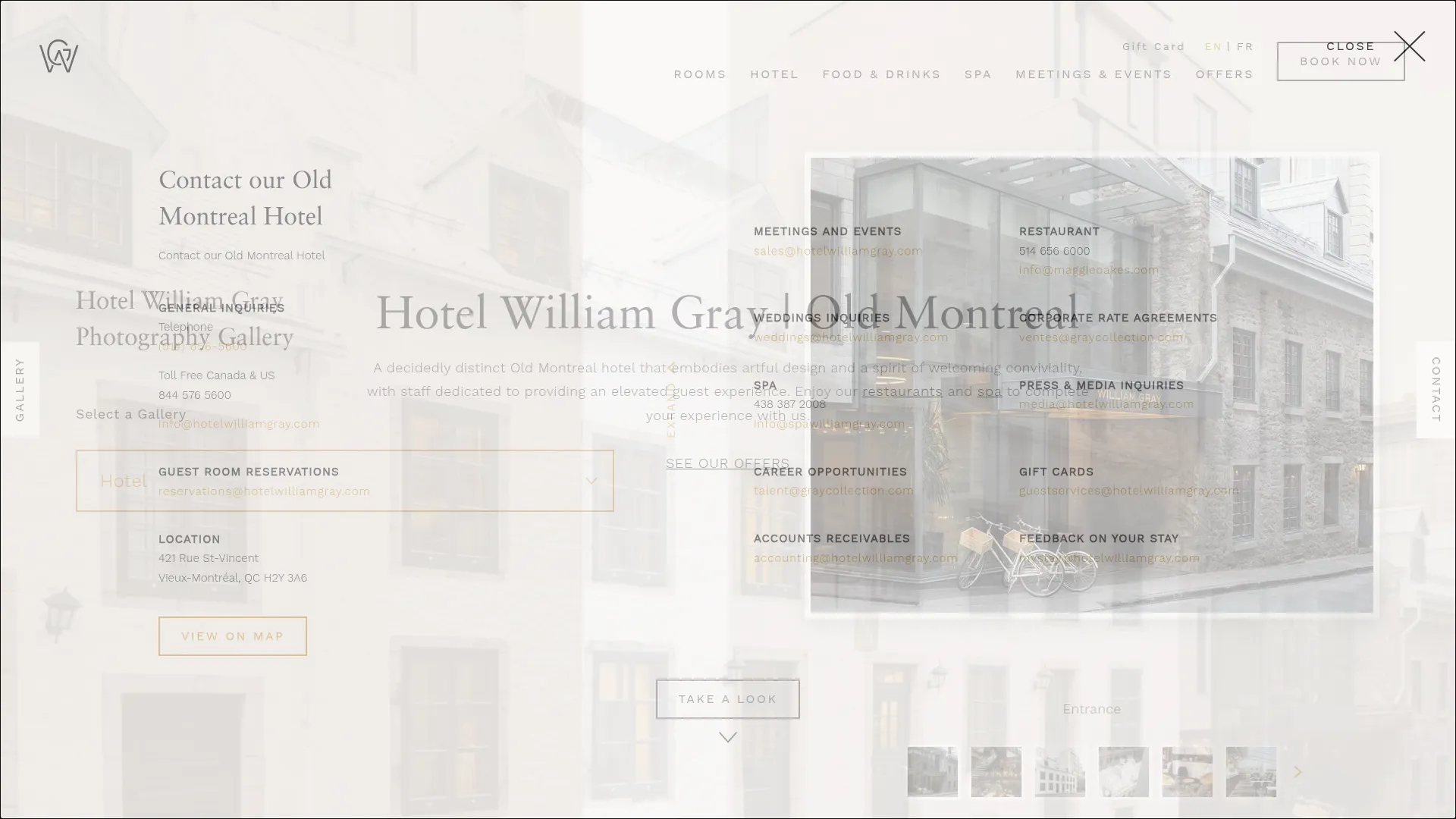 Hotel William Gray rooftop terrace wedding venue