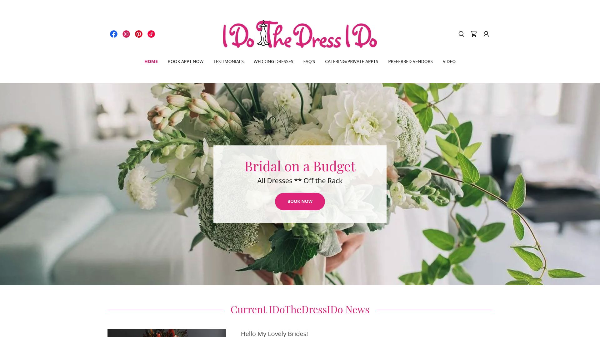 IDoTheDressIDo boutique interior