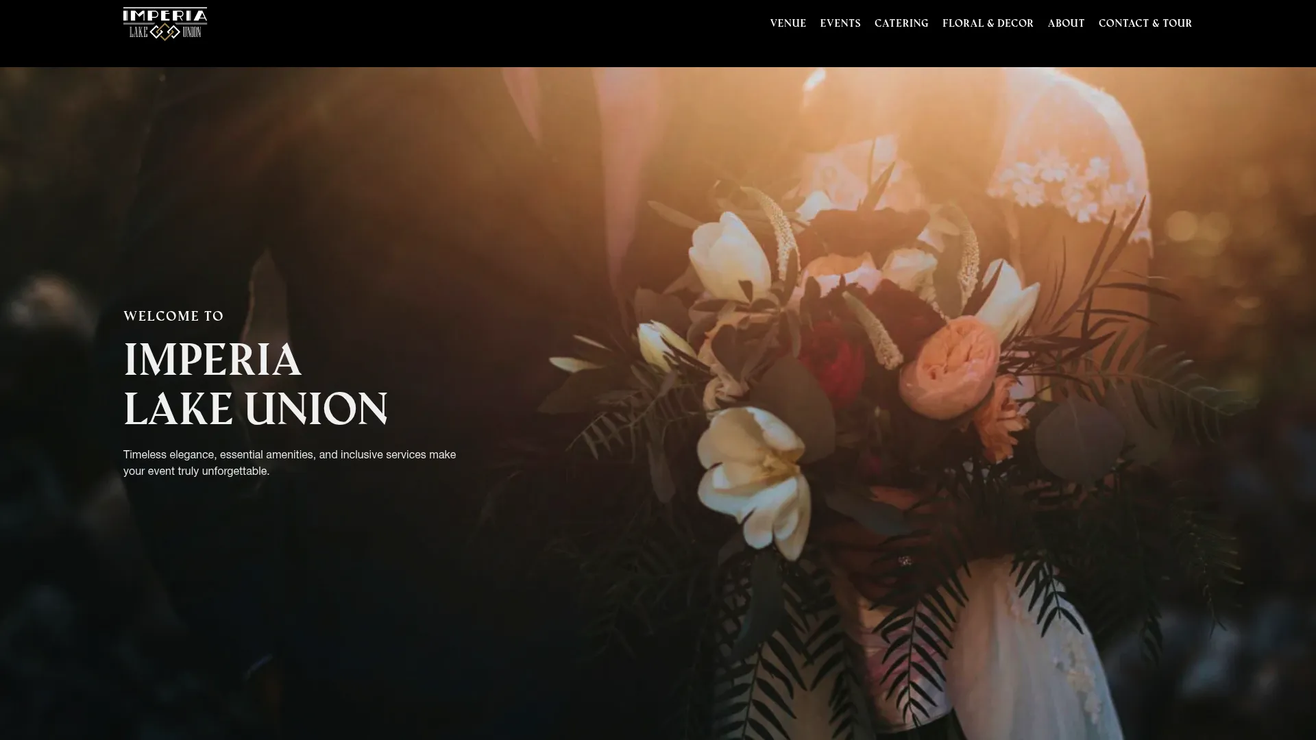 Imperia Lake Union Art Deco wedding venue interior