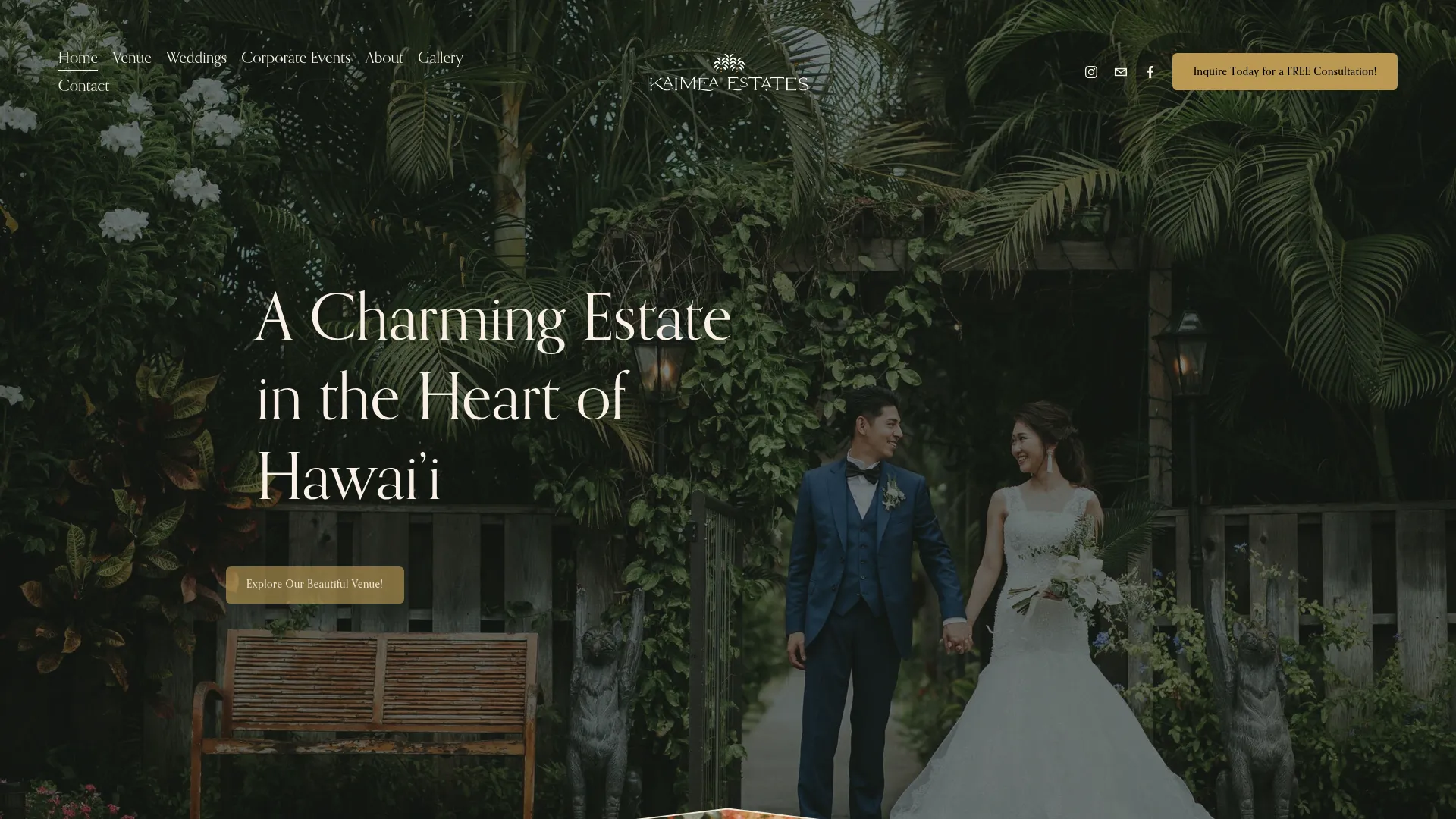 Kaimea Estates oceanfront wedding venue