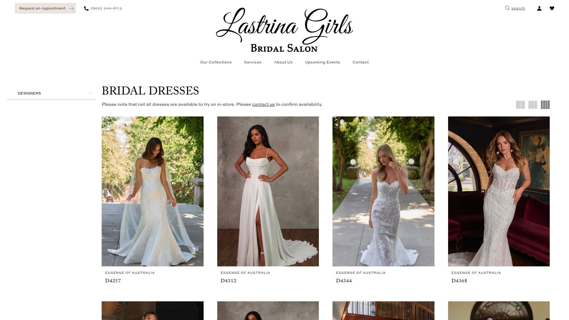 Lastrina Girls Bridal Salon bridal collection