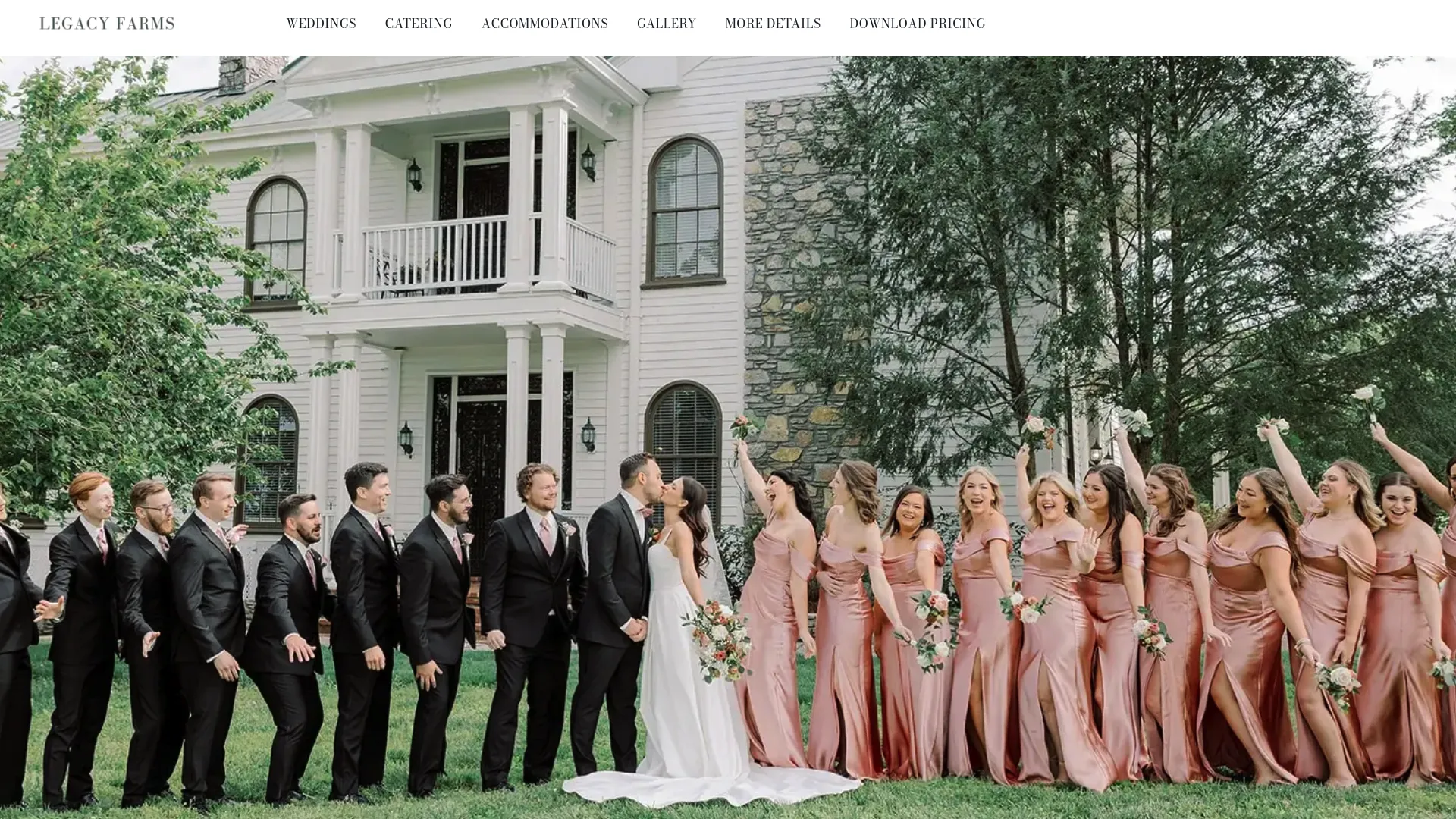 Legacy Farms historic Manor surrounded by Tennessee countryside