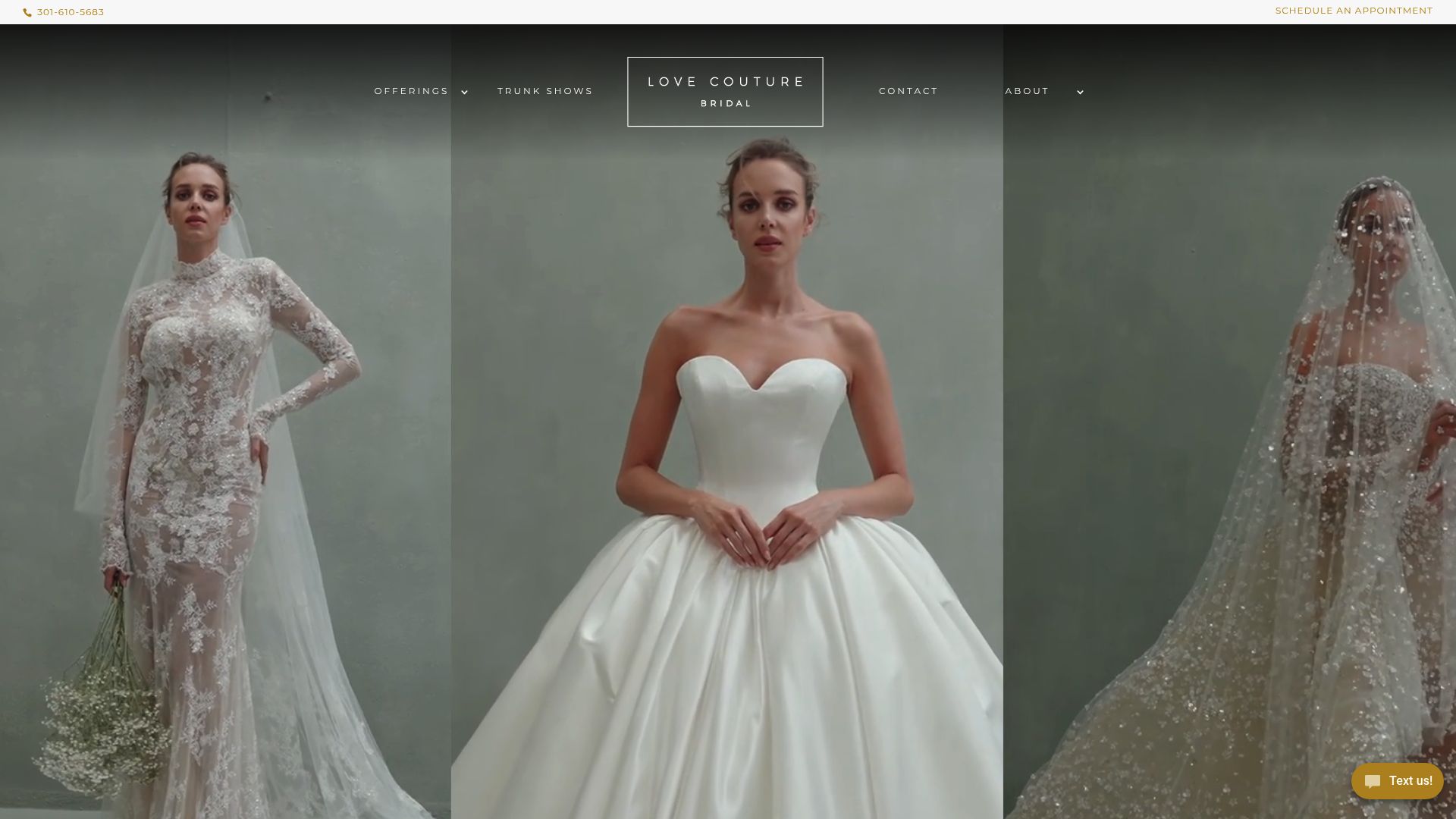 Love Couture Bridal boutique interior