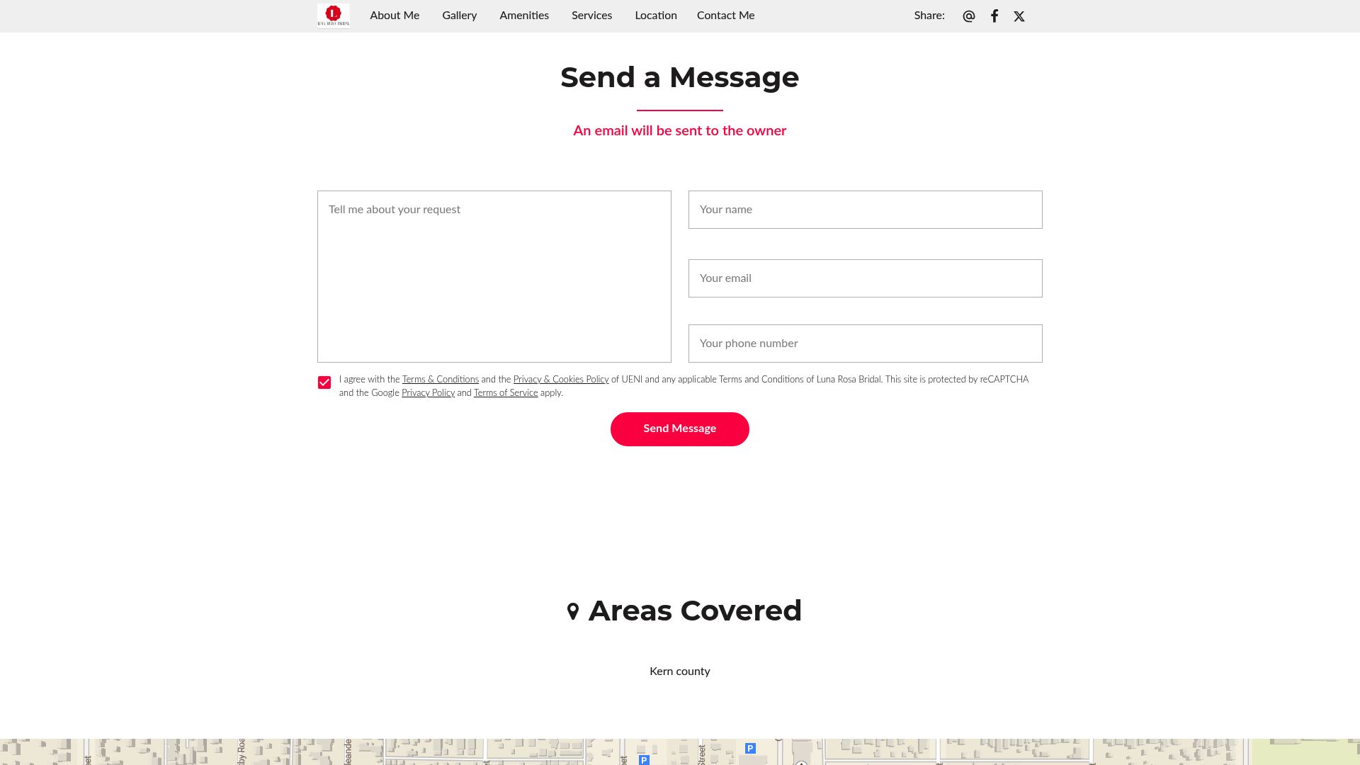 Luna Rosa Bridal custom wedding dress design website