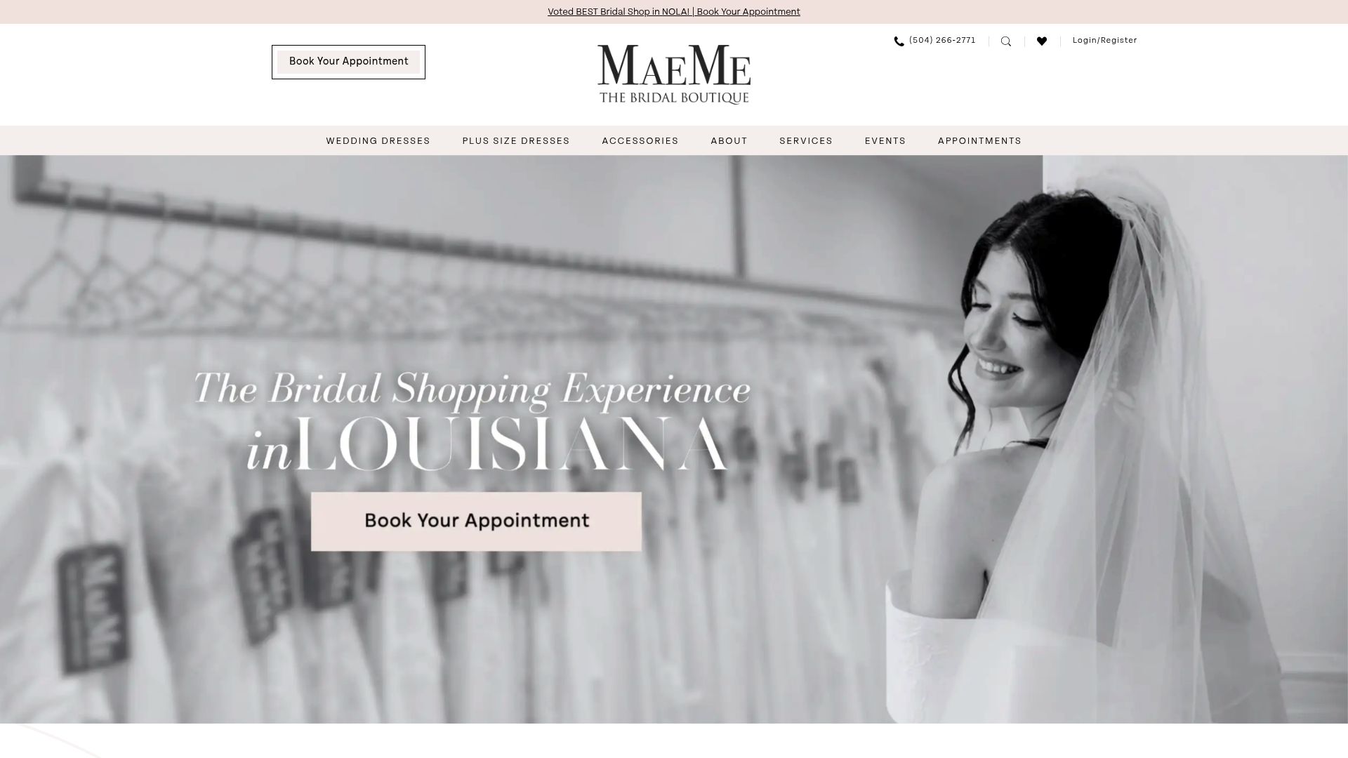 MaeMe Bridal showroom interior