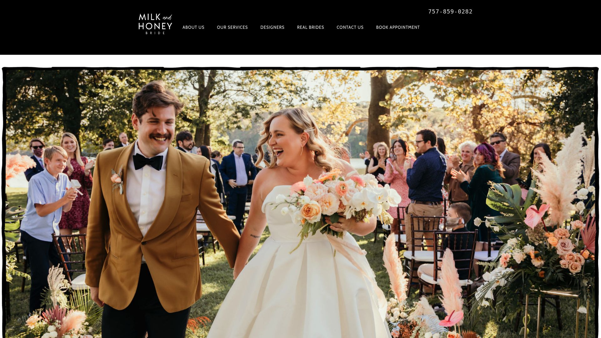 Milk and Honey Bride private dressing area interior