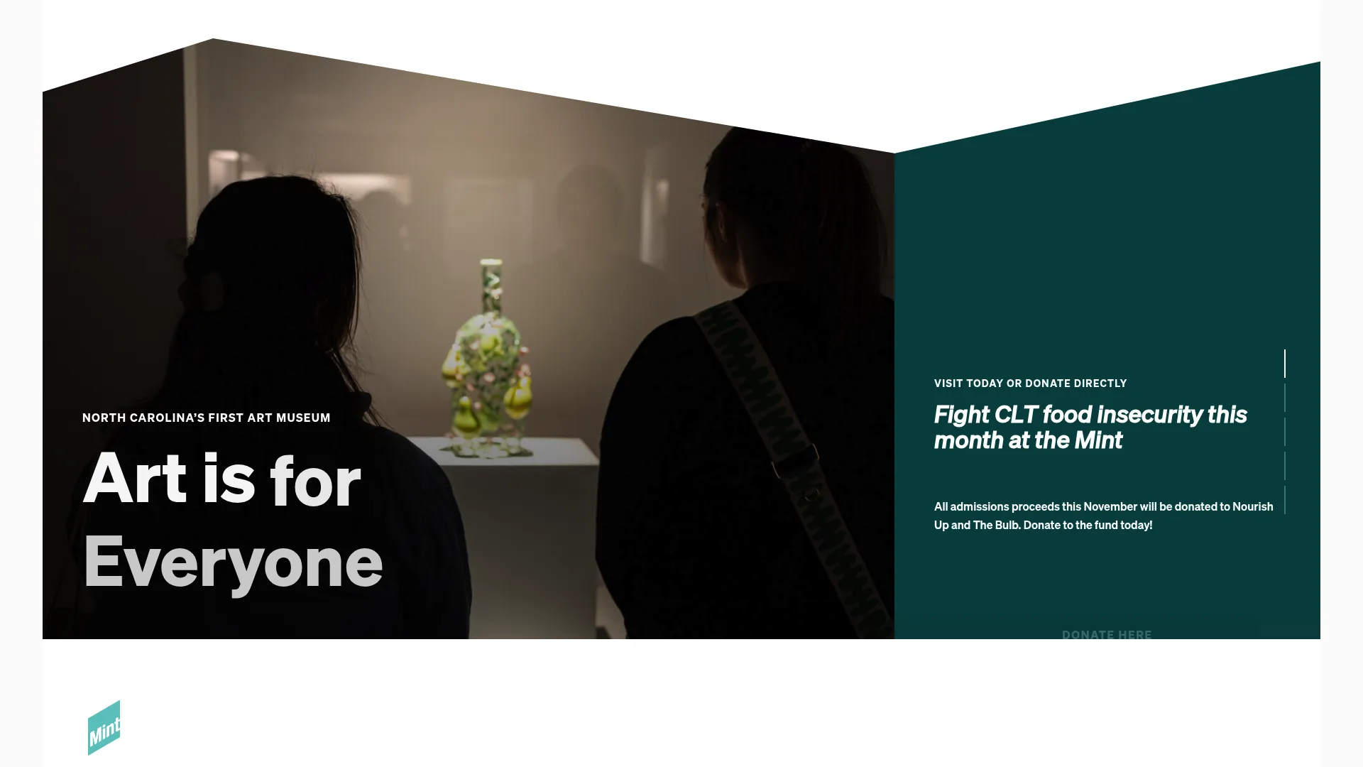 Mint Museum Uptown interior with artwork displays