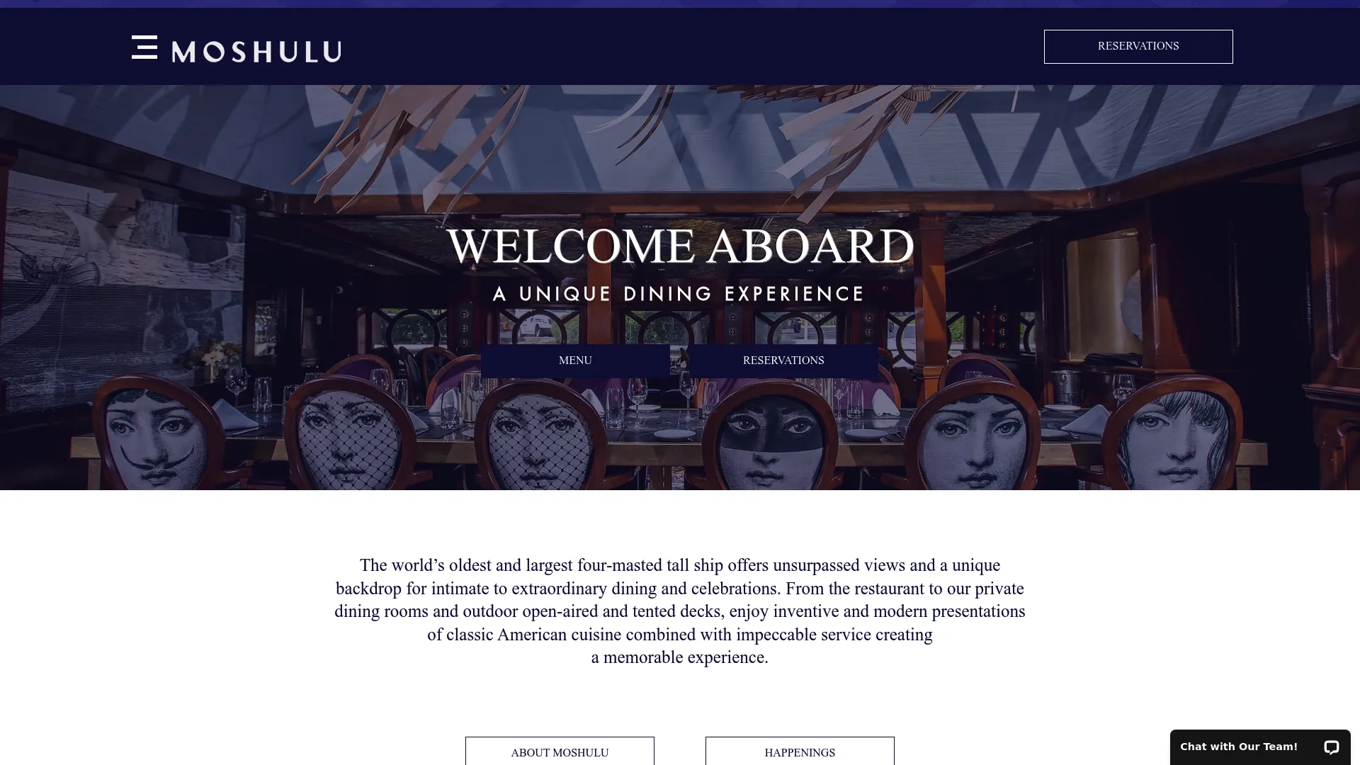 Moshulu Restaurant website