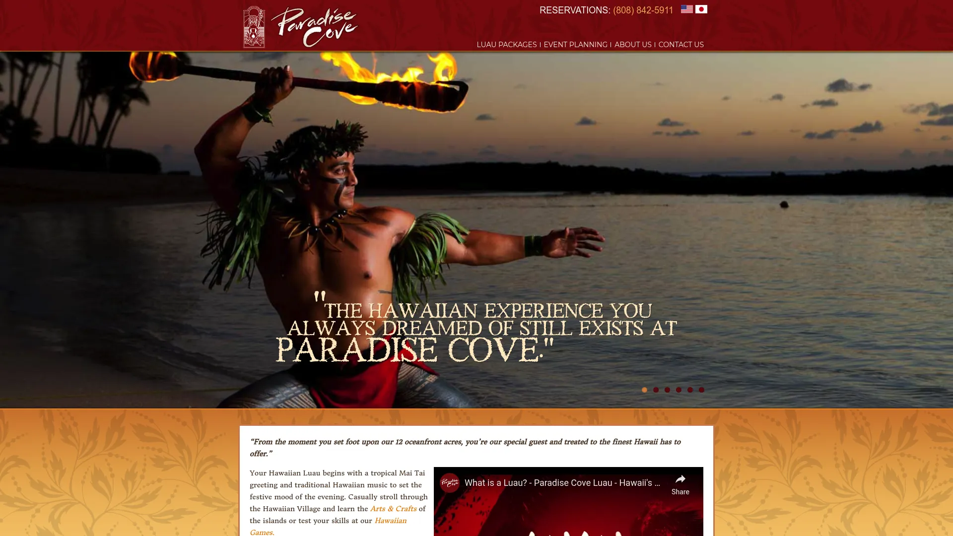 Paradise Cove Luau authentic Hawaiian wedding venue