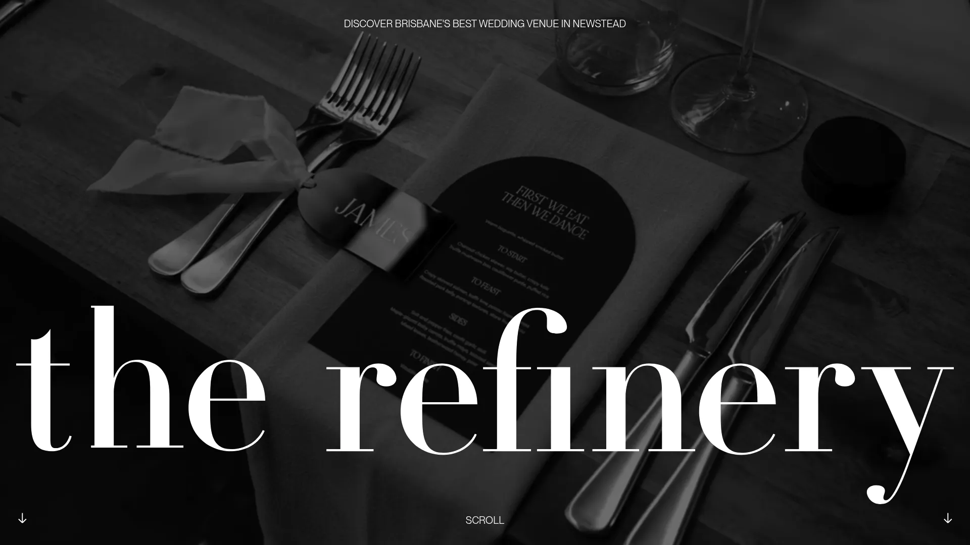 The Refinery wedding venue interior with industrial warehouse features