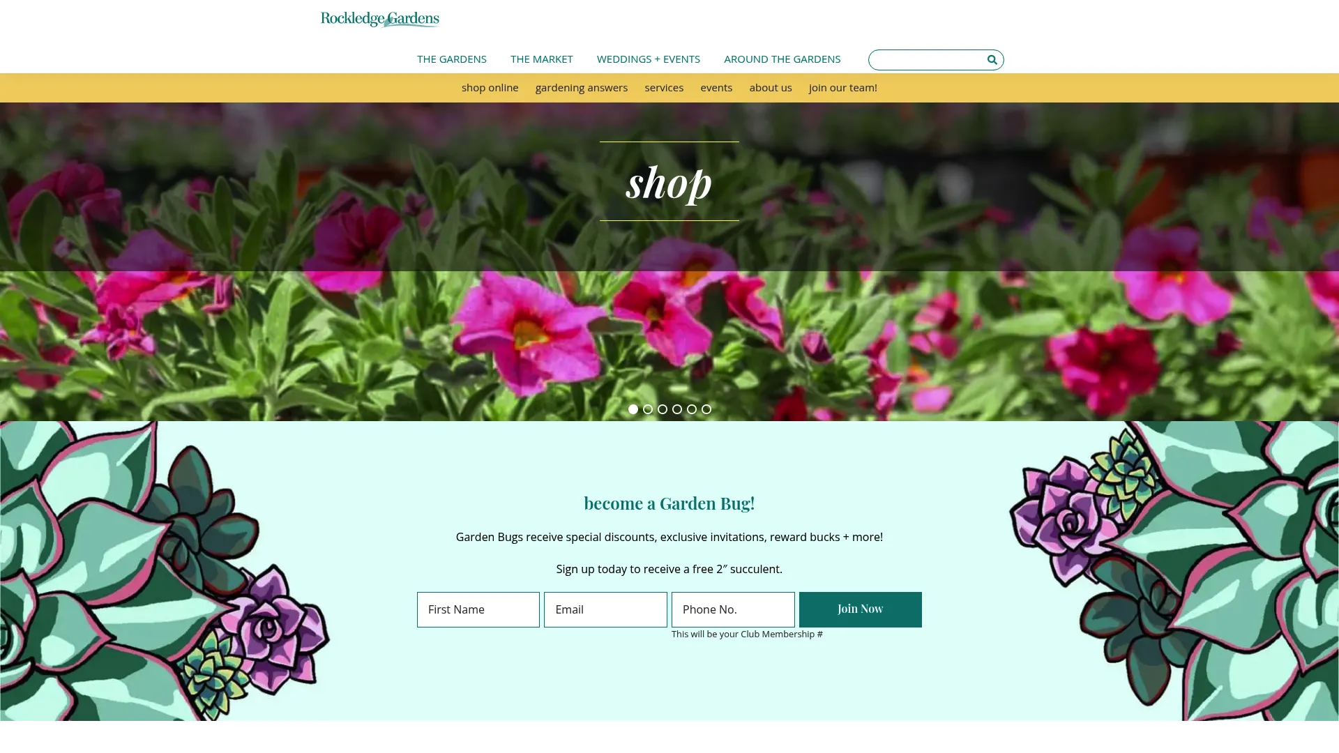 Rockledge Gardens tropical wedding venue with lush landscaping