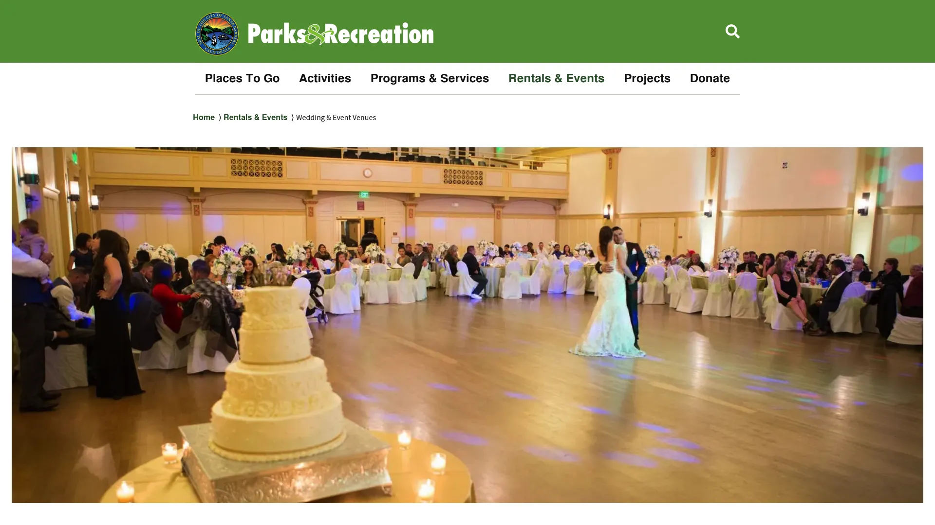 Cabrillo Pavilion oceanfront wedding venue Santa Barbara Parks and Recreation