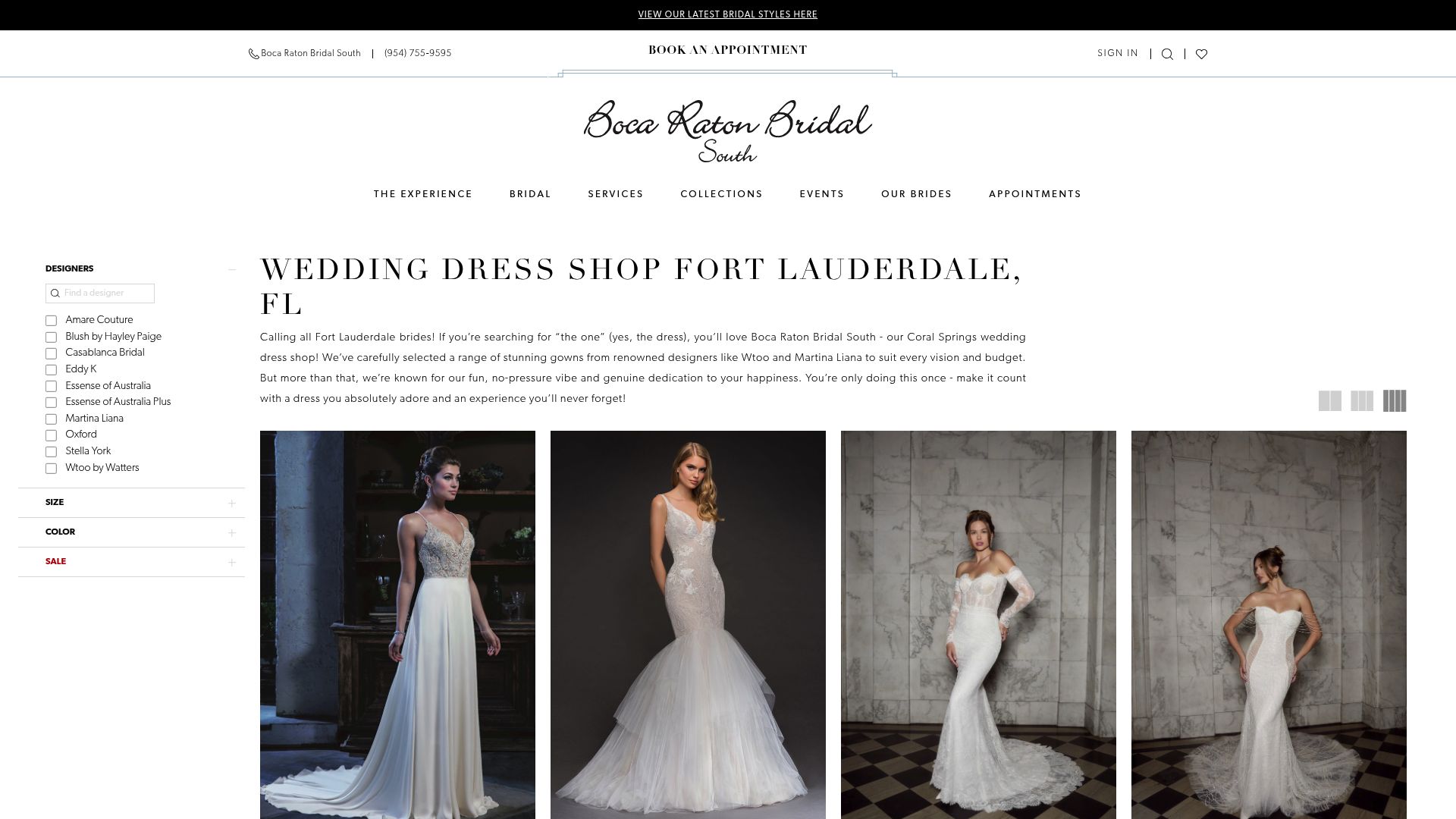 Boca Raton Bridal South Fort Lauderdale wedding dress shop