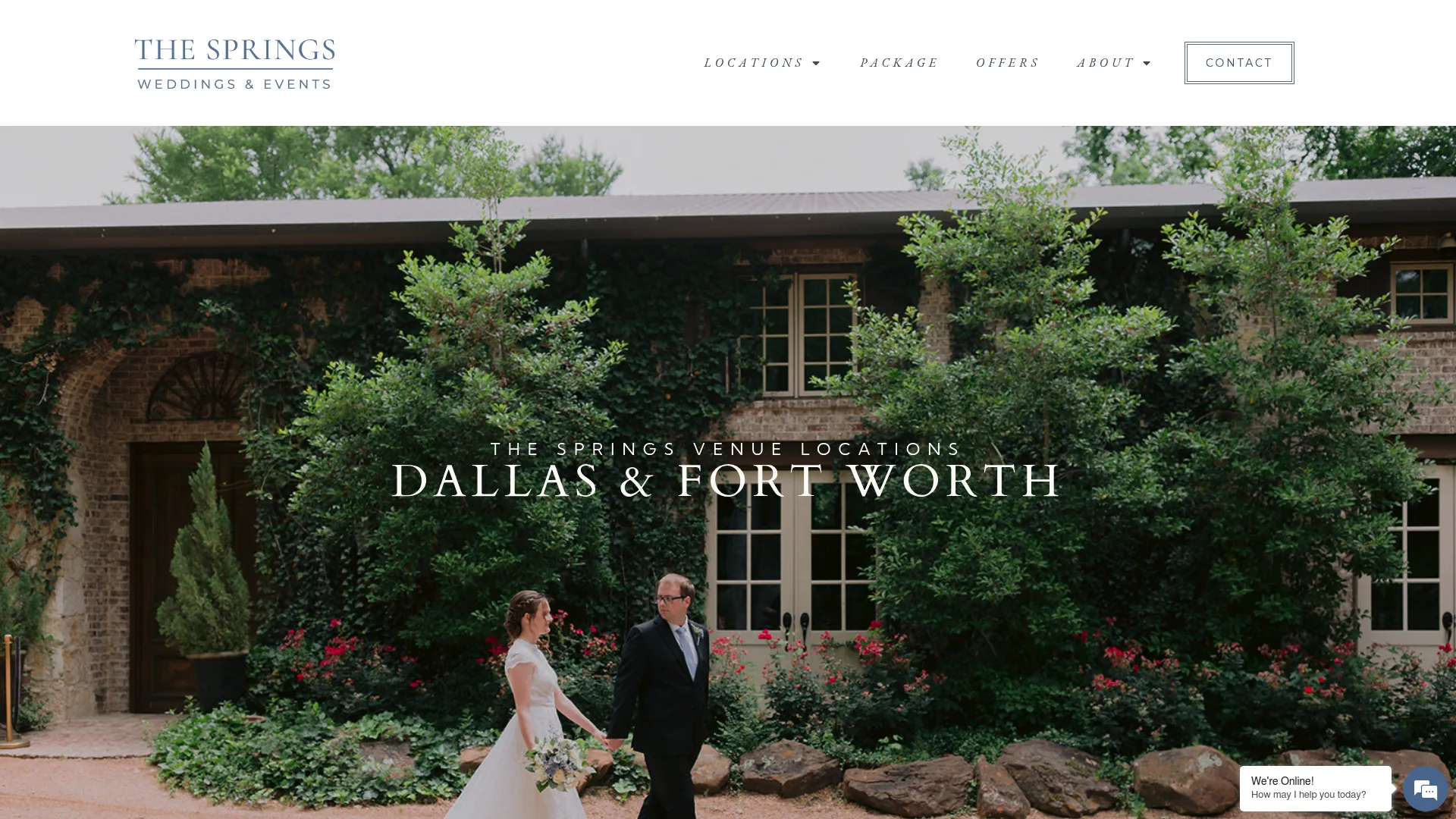 The Springs Dallas Fort Worth all-inclusive wedding venue with chapel and reception spaces