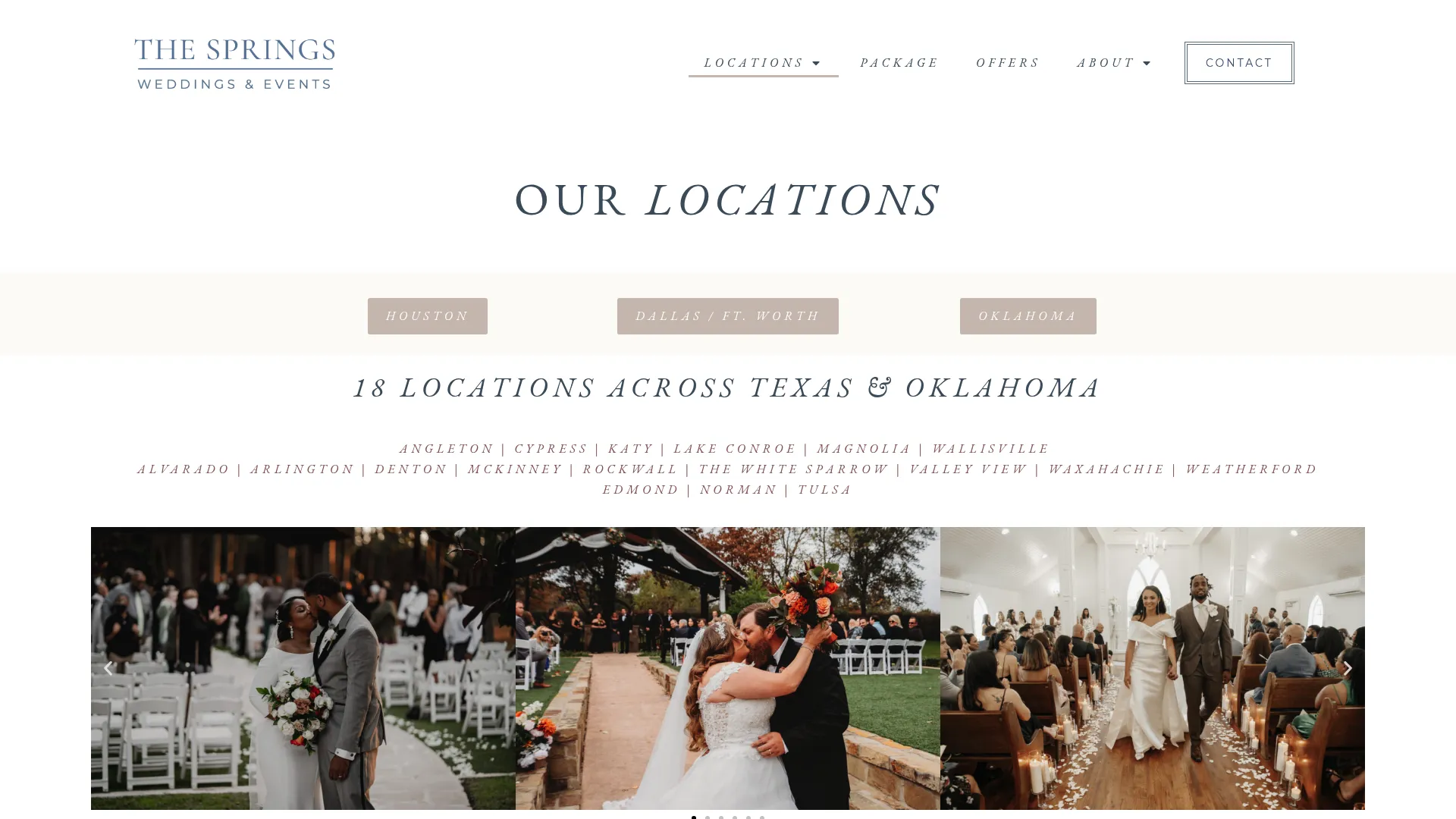 The Springs Venues location showing elegant architectural design and landscaping