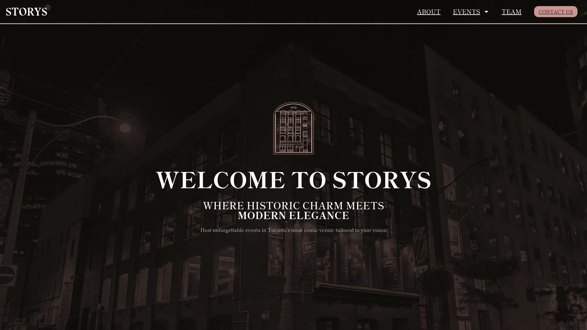 Storys Building historic interior with modern lighting and elegant design