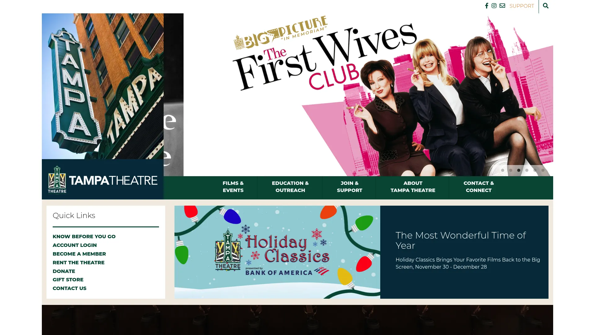 Tampa Theatre 1926 movie palace wedding venue with Mediterranean architecture