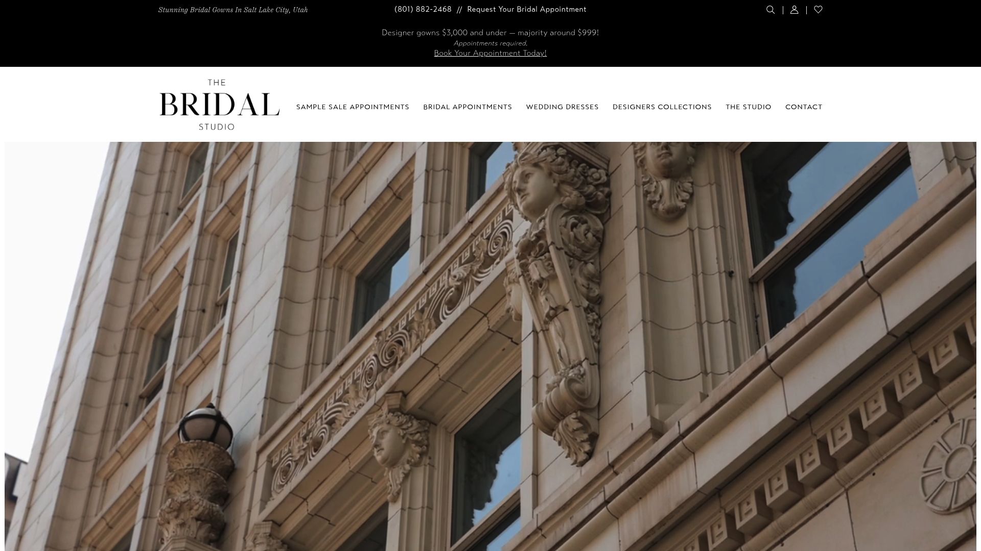 The Bridal Studio Utah showroom