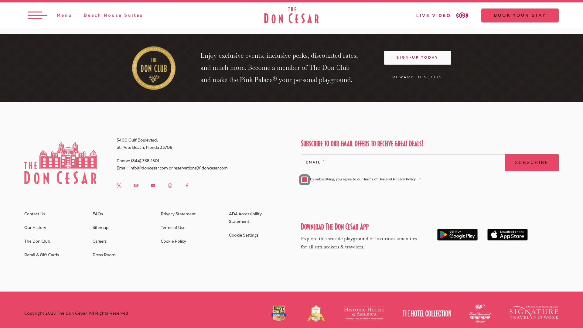 The Don CeSar Pink Palace beachfront wedding venue