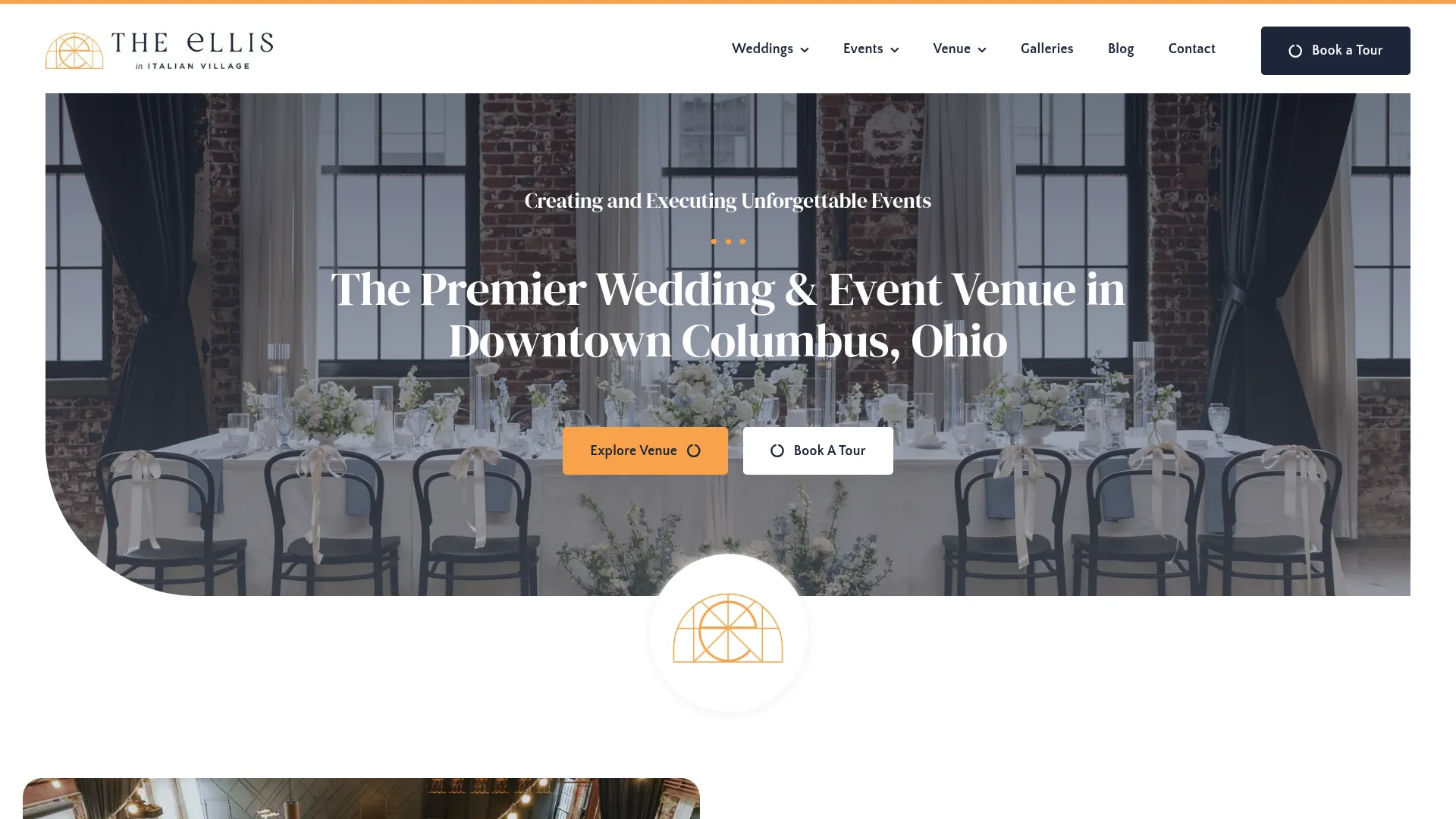 The Ellis industrial-chic wedding venue