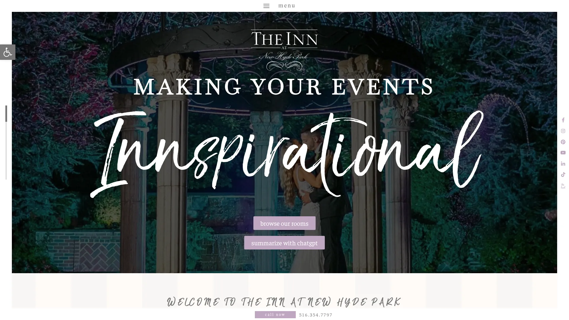 The Inn at New Hyde Park elegant ballroom interior