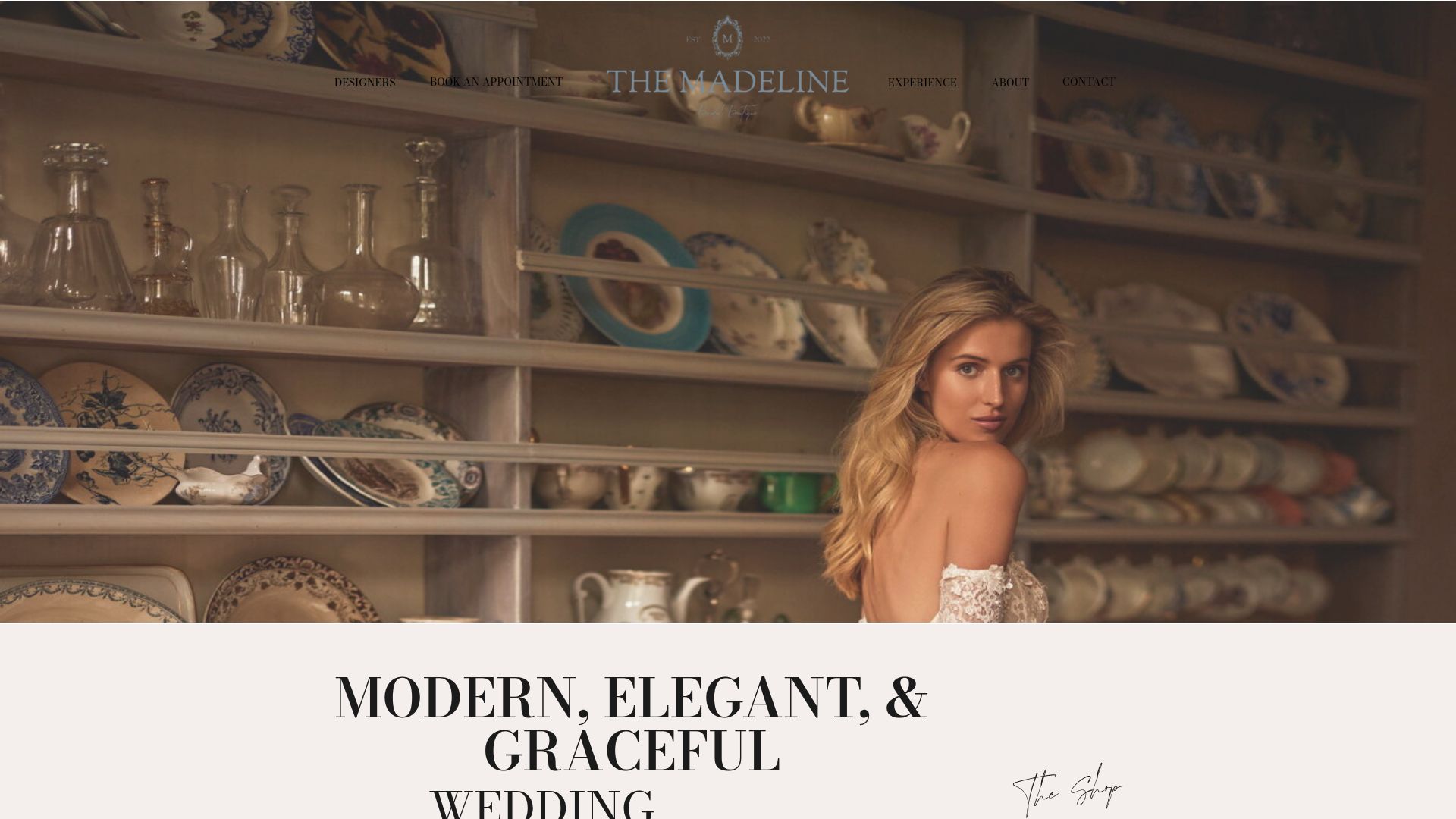 The Madeline Bridal Boutique storefront