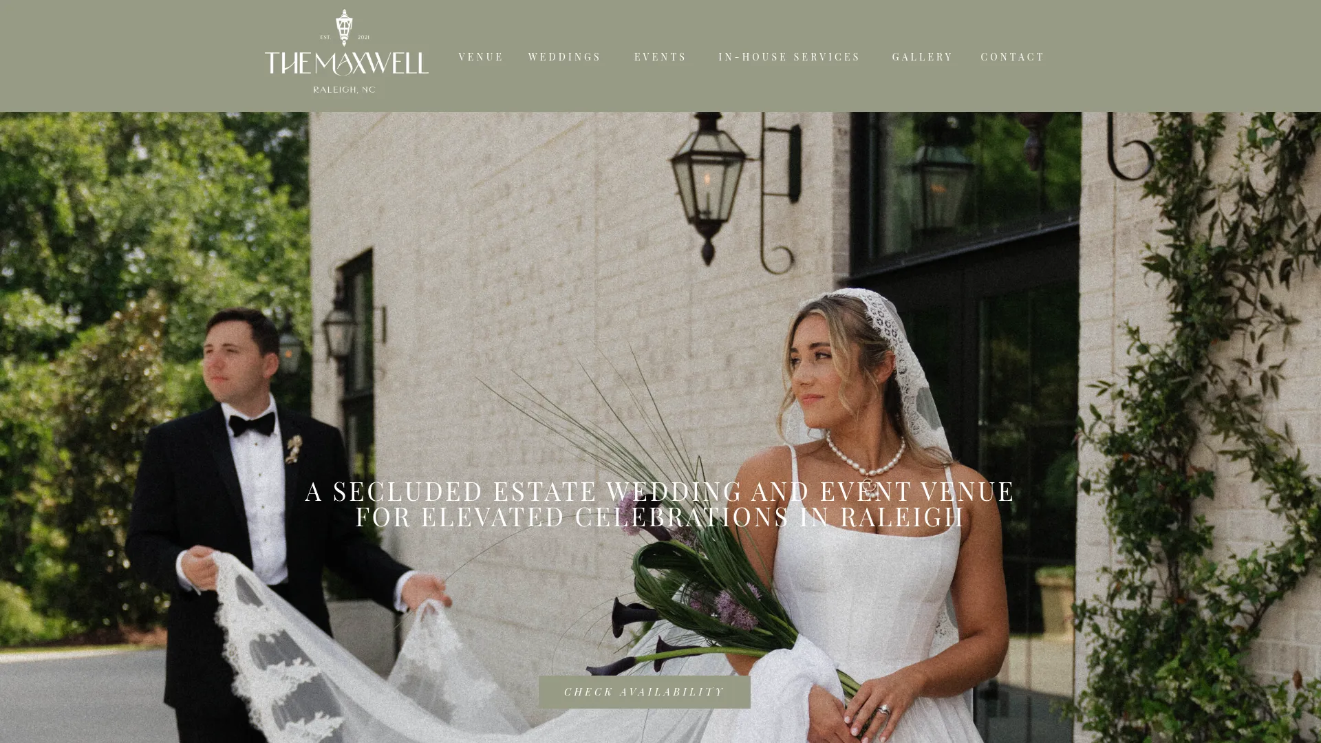 The Maxwell Raleigh modern wedding venue interior