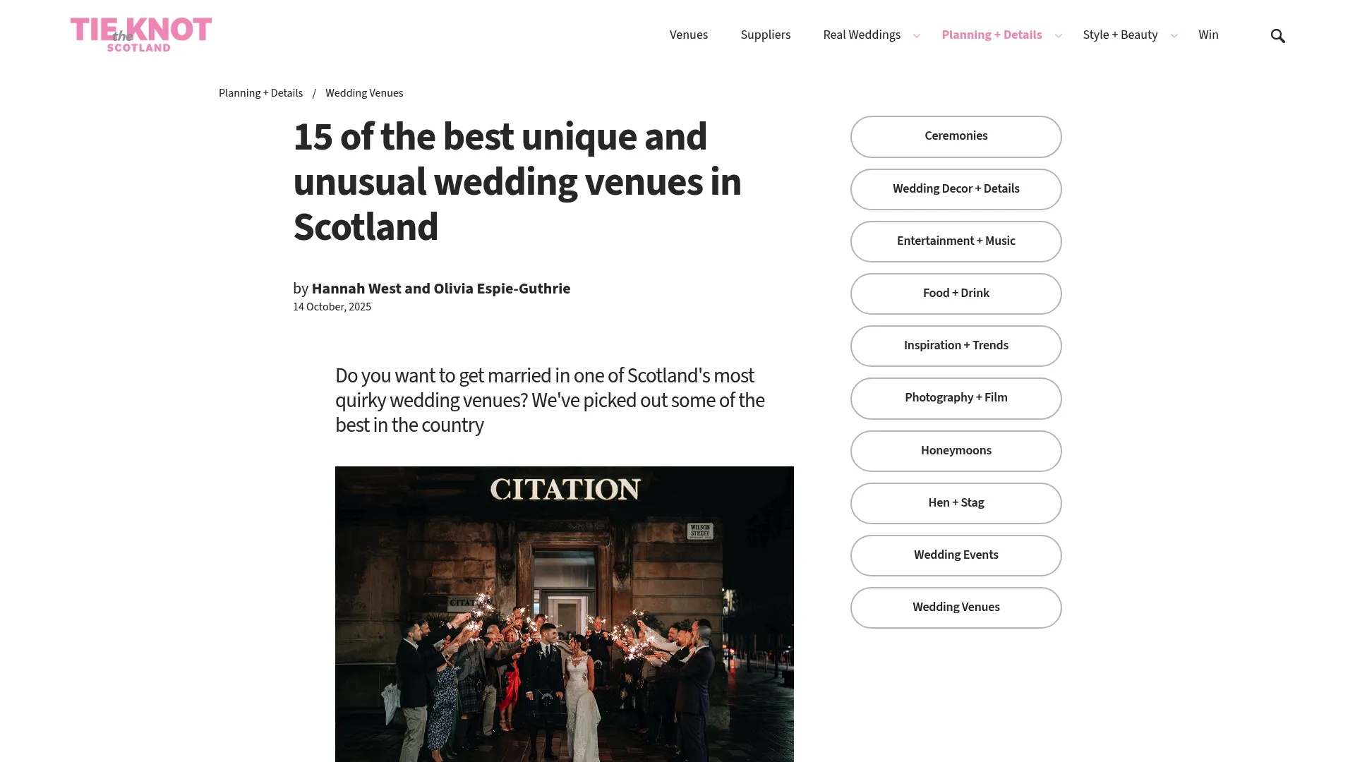 The Signet Library Georgian wedding venue Edinburgh