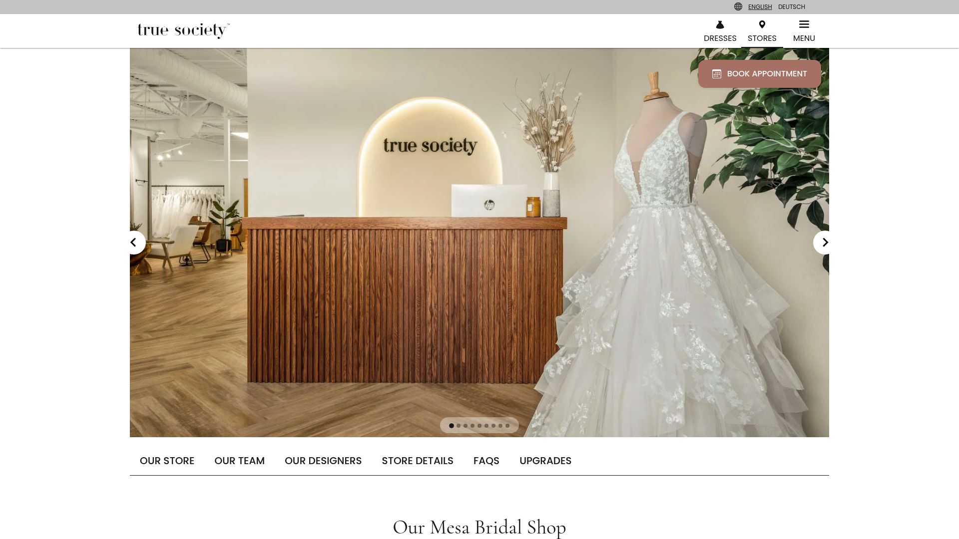 True Society Mesa bridal shop location