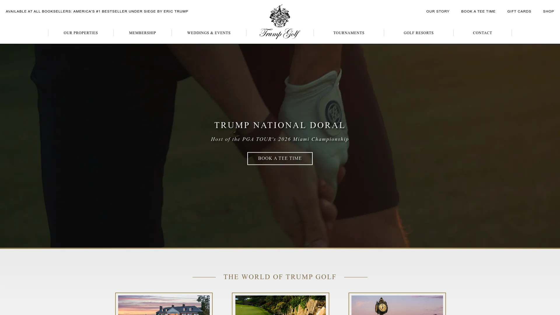 Trump National Golf Club ocean view wedding venue