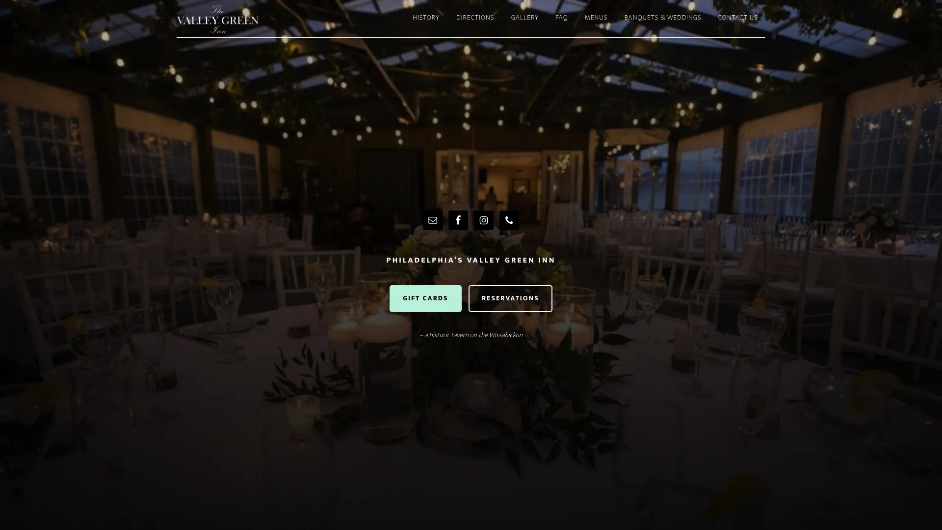 Valley Green Inn website