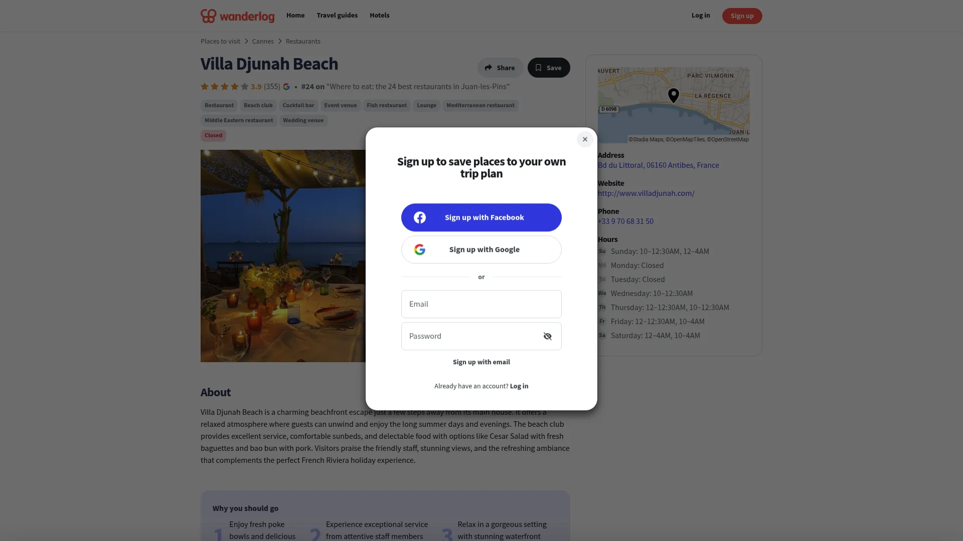 Villa Djunah beachfront wedding venue