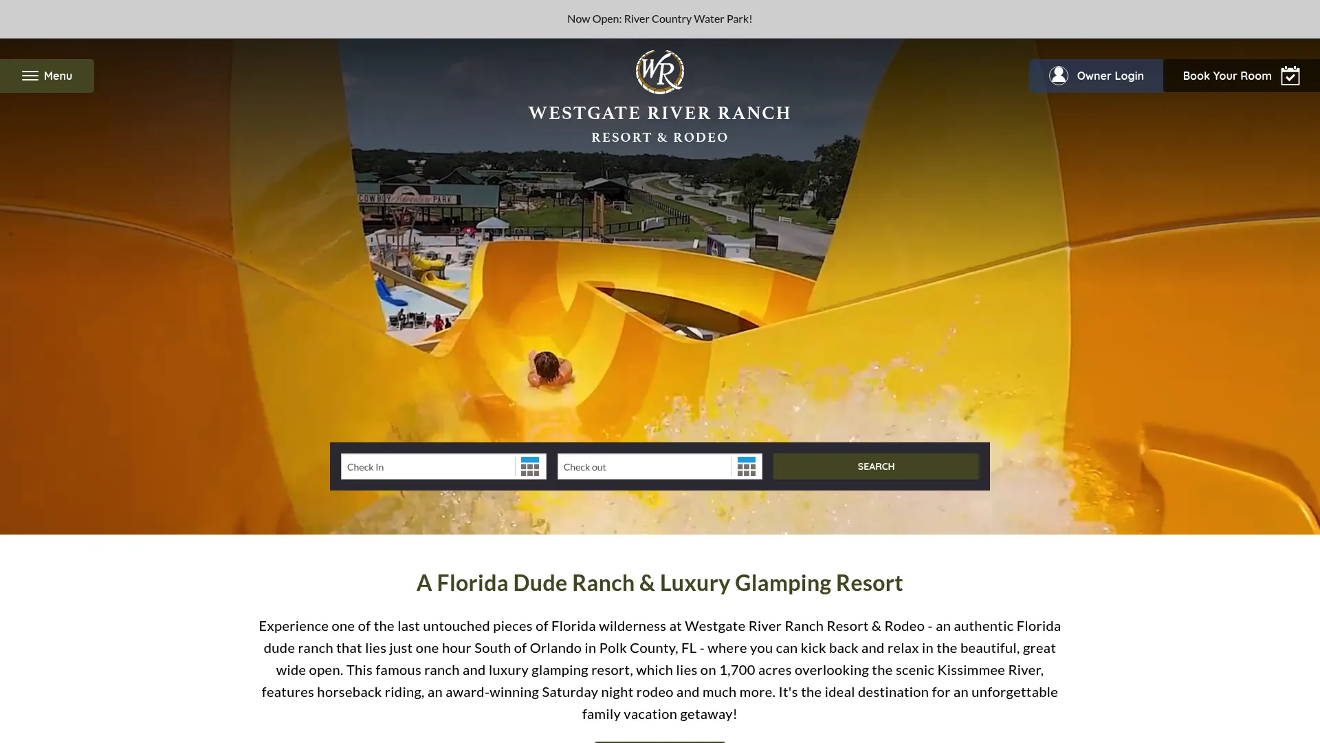 Westgate River Ranch wedding venue with Spanish moss oak trees