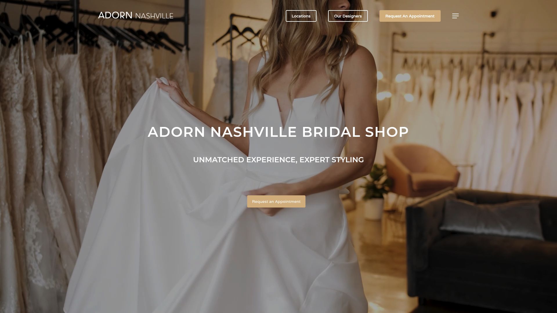 Adorn Bridal Nashville boutique interior