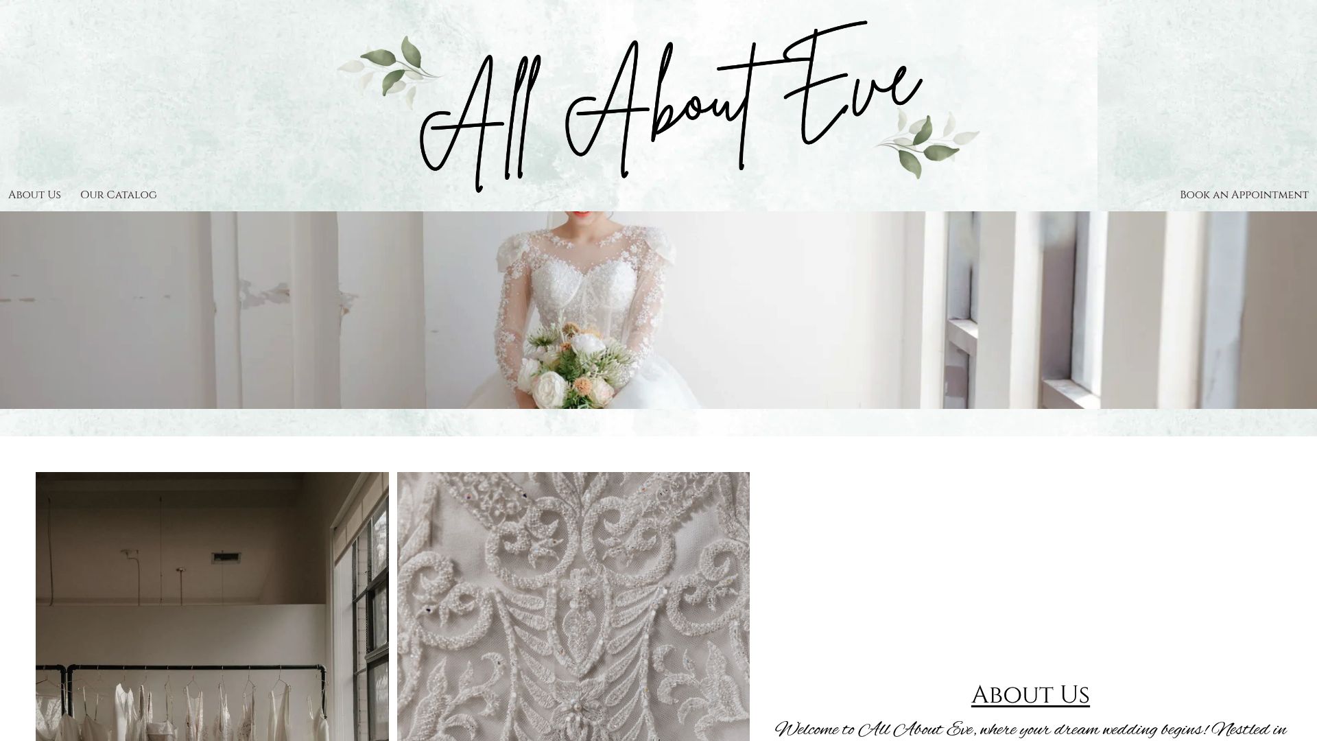 All About Eve Bridal interior