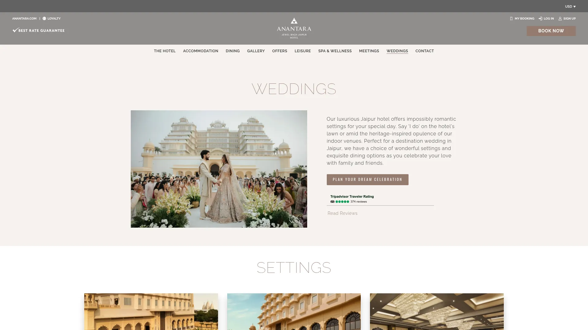 Anantara Jewel Bagh wedding venues