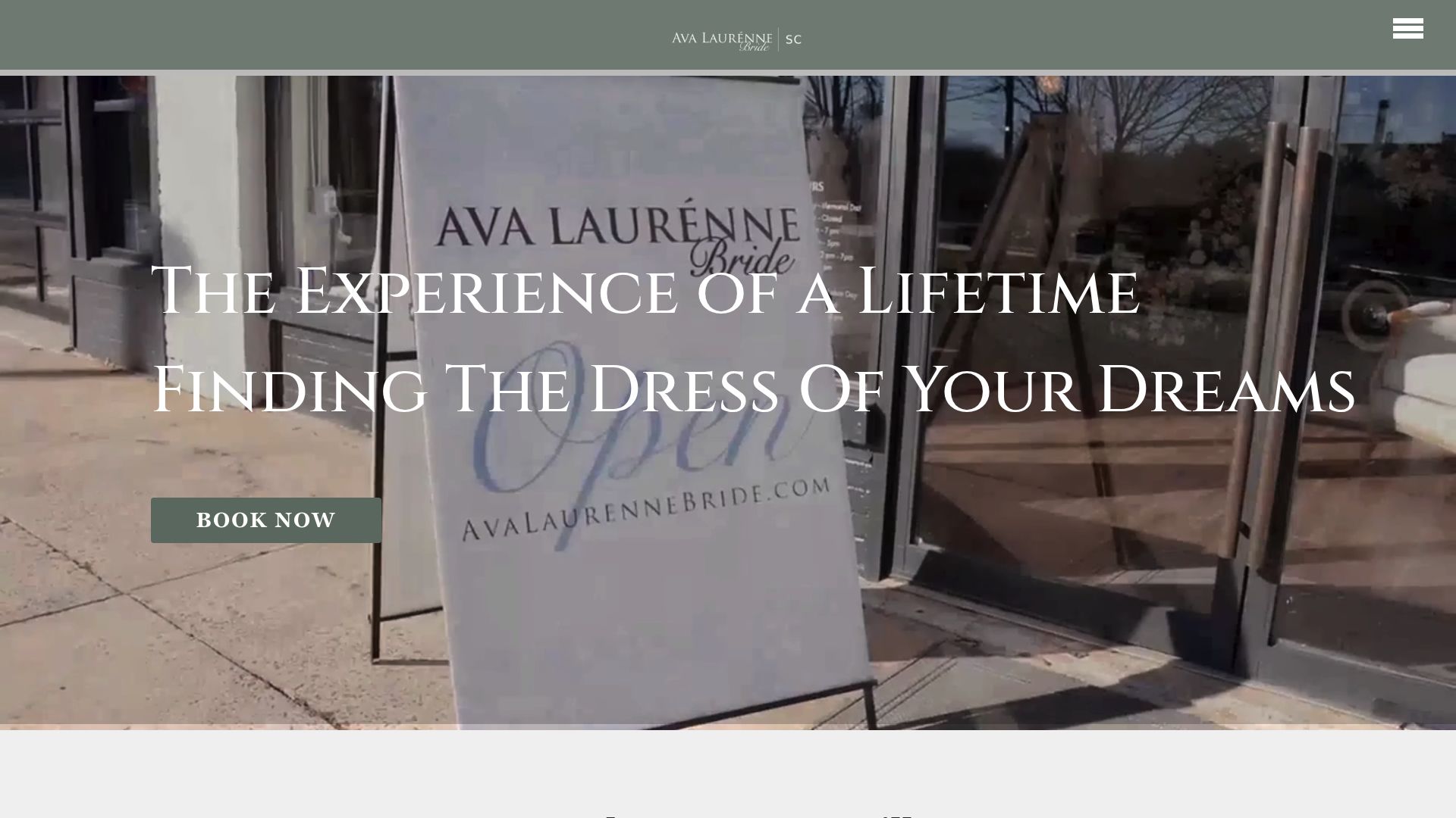 Ava Laurénne Bride boutique exterior and interior