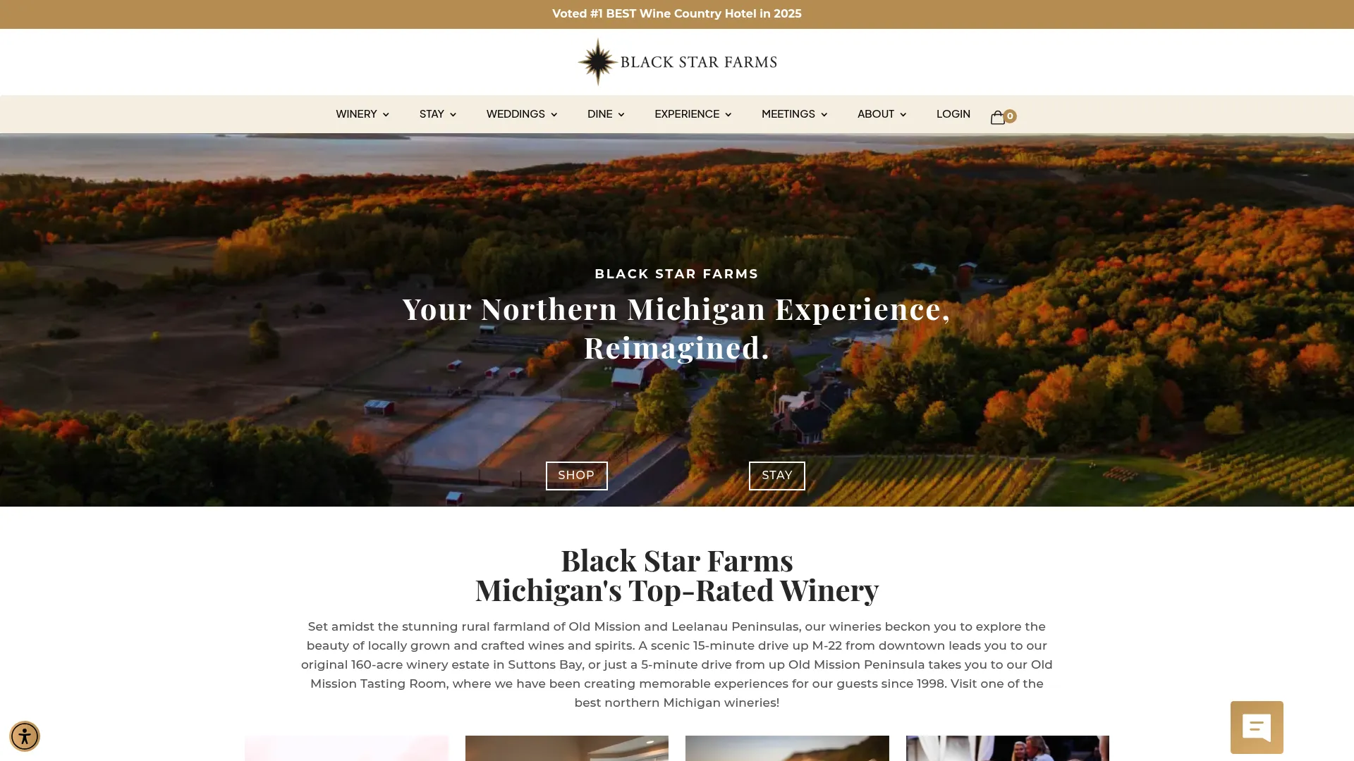 Black Star Farms vineyard wedding venue