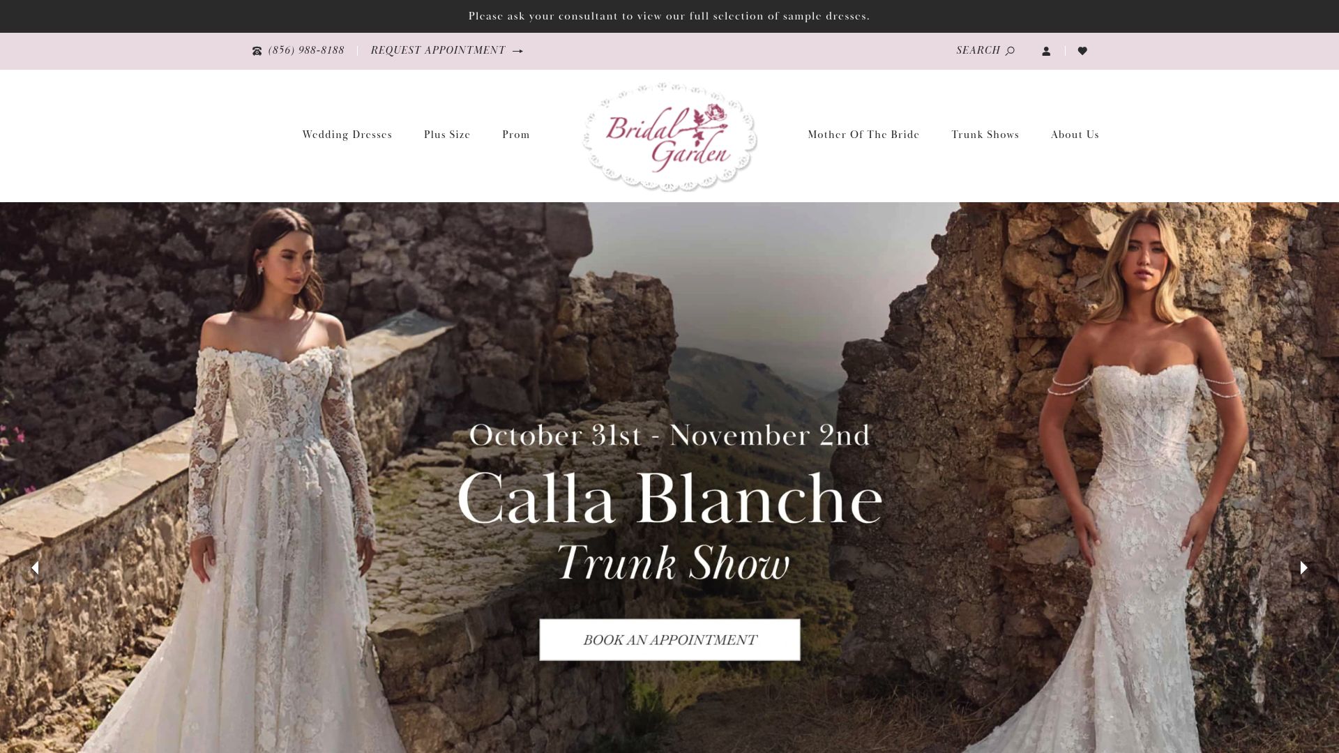 Bridal Garden salon interior