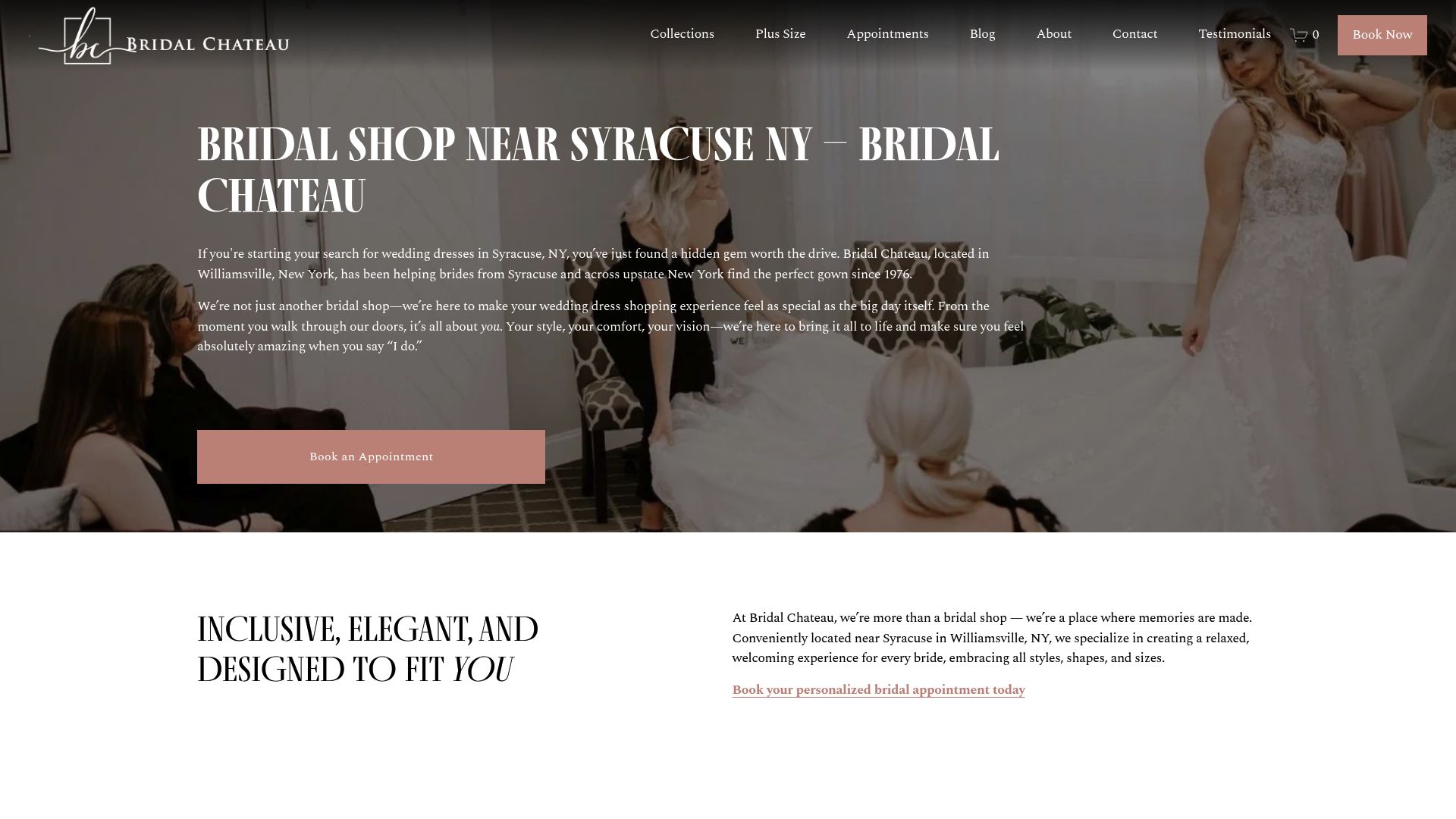 Bridal Chateau private fitting room