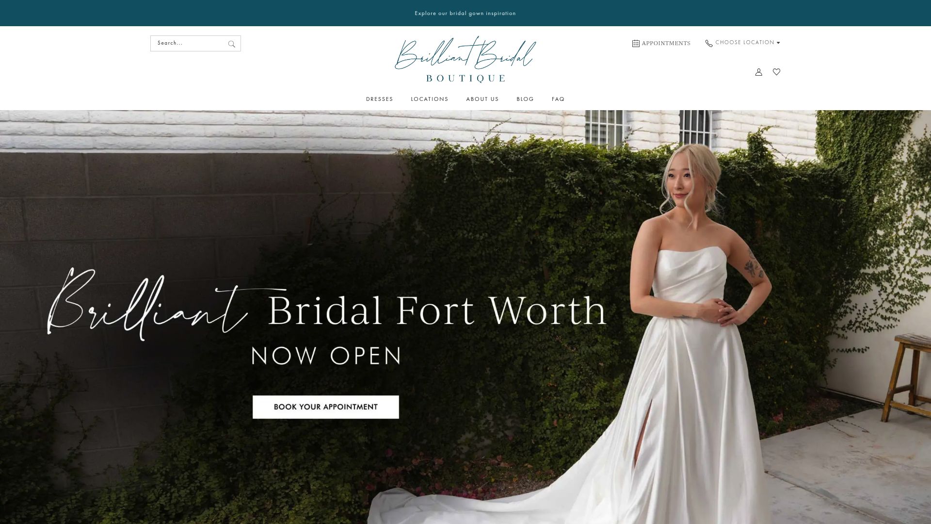 Brilliant Bridal website