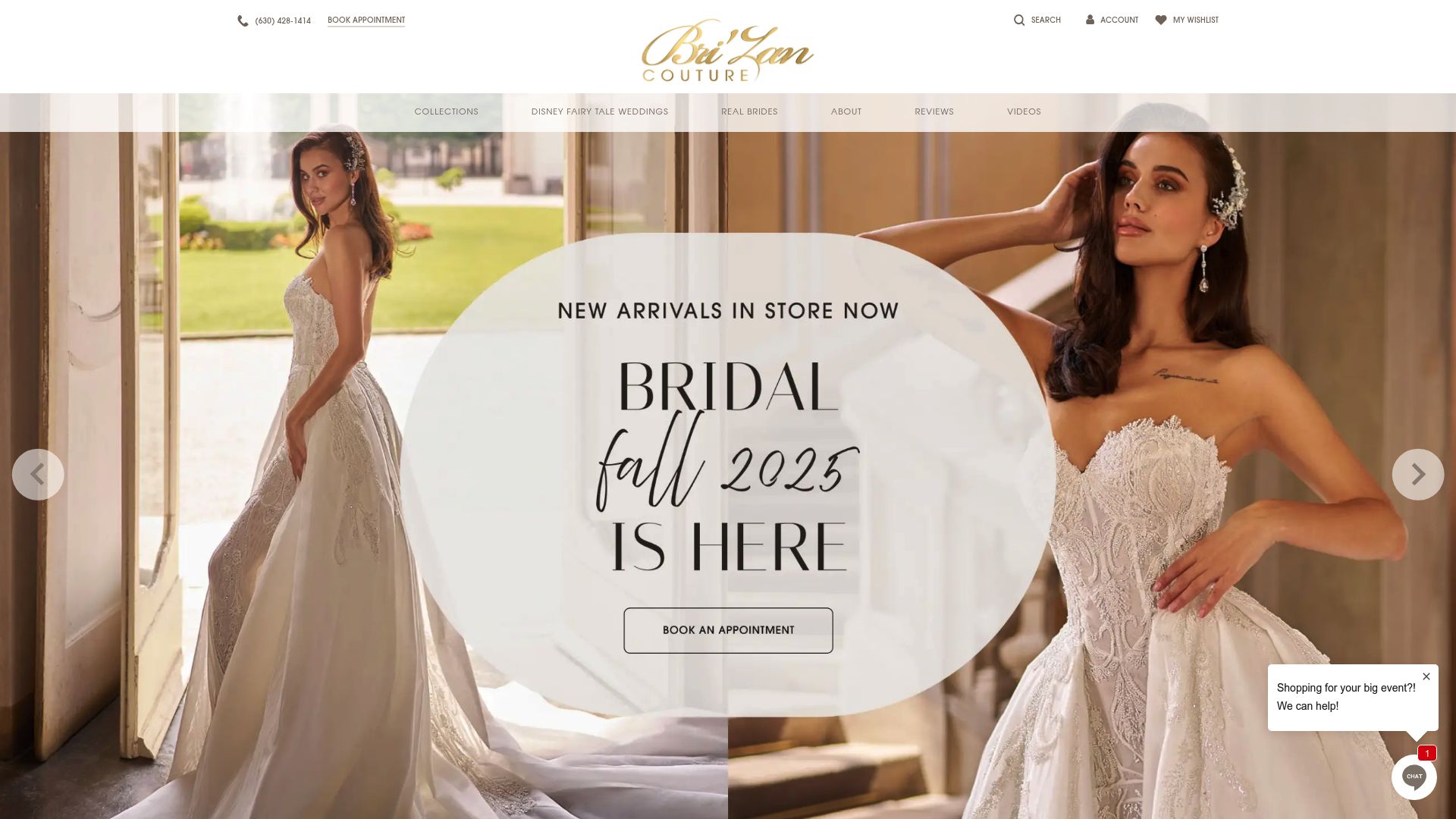 Bri'Zan Couture luxury boutique showroom